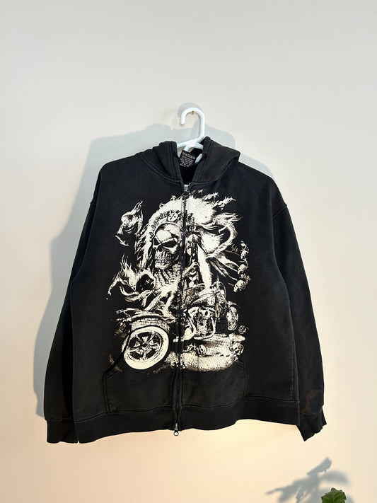 Vintage Y2K Kang Double Sided Hoodie (fits M)