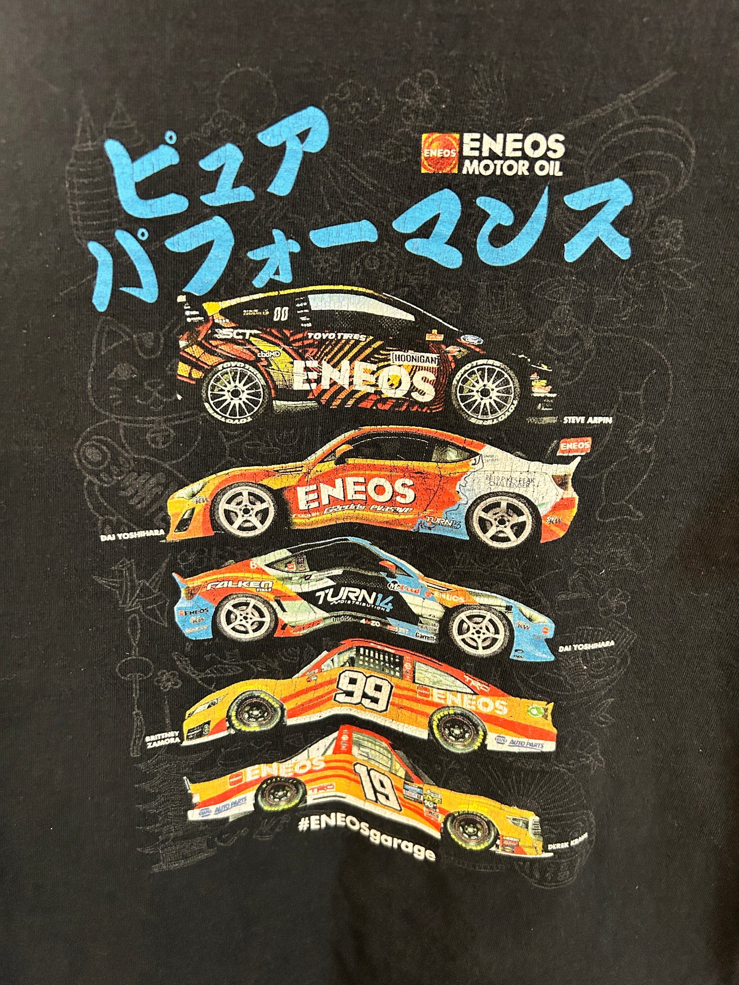 Vintage Eneos Motor Oil Rally Car Tee (L)