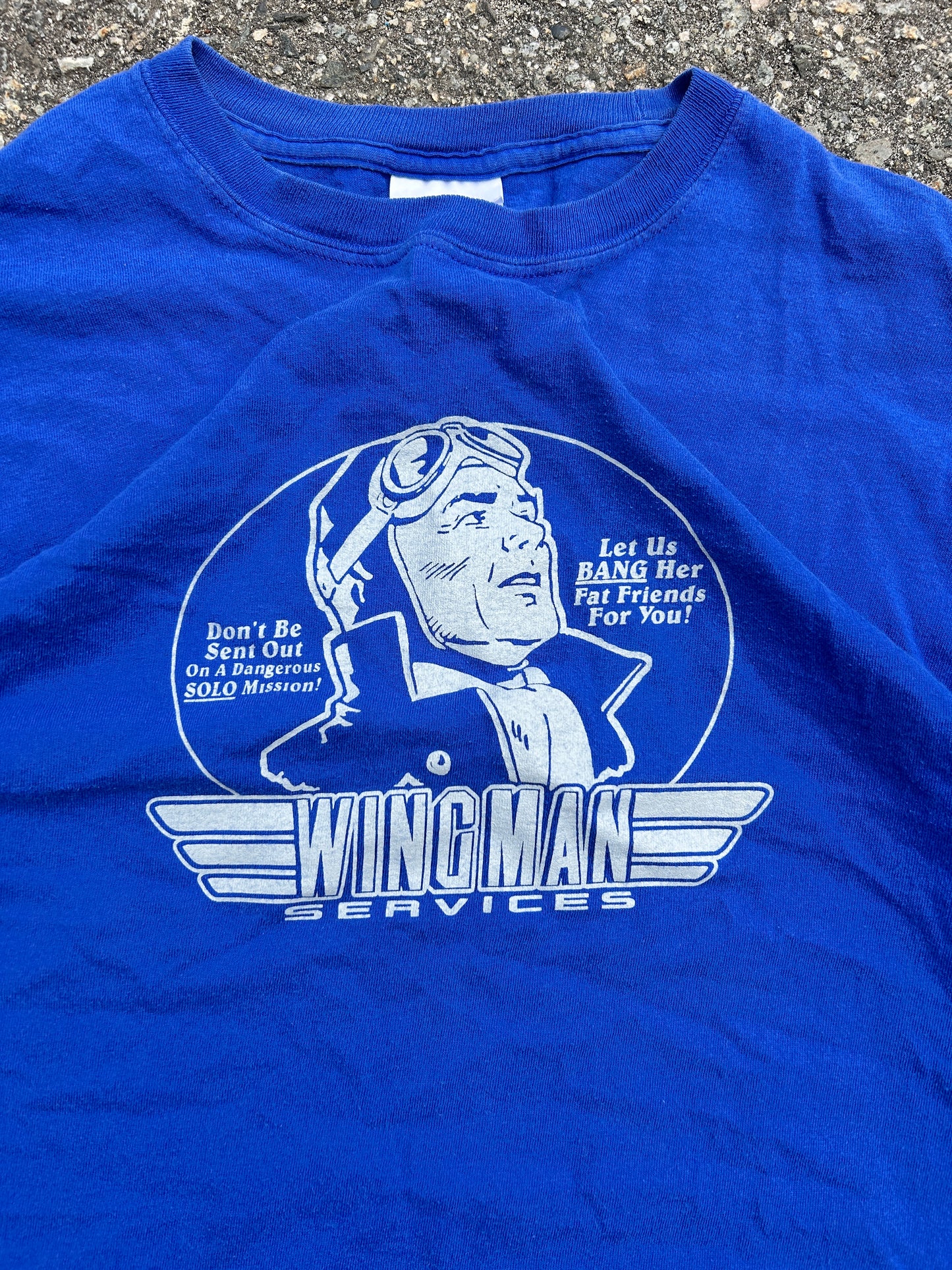Vintage Wingman Humour Tee (M)