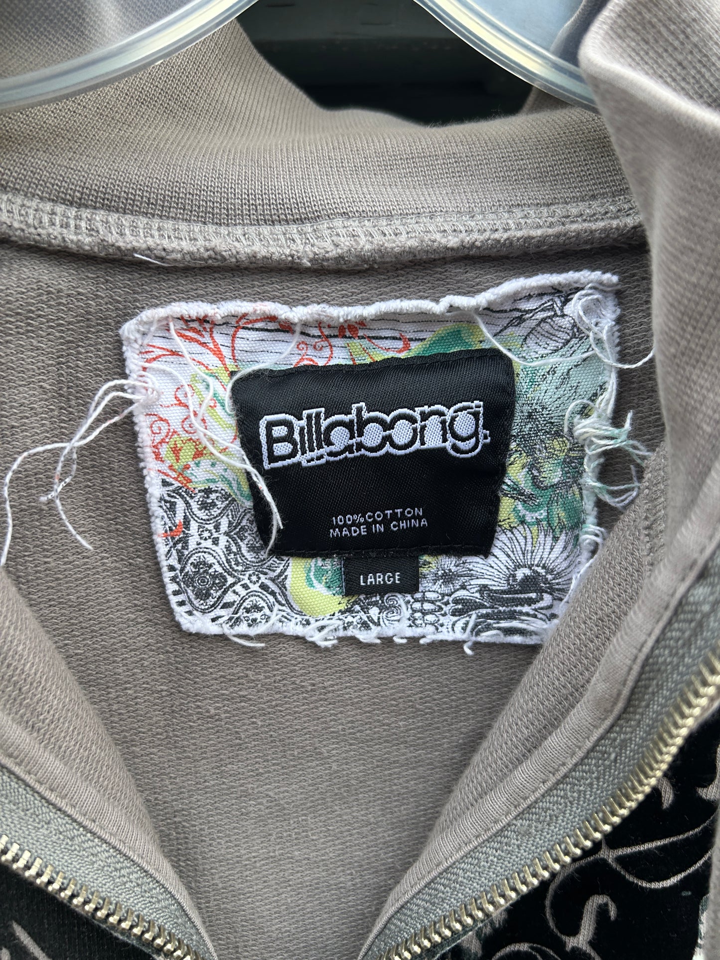 Y2K Billabong Zip Hoodie (L)