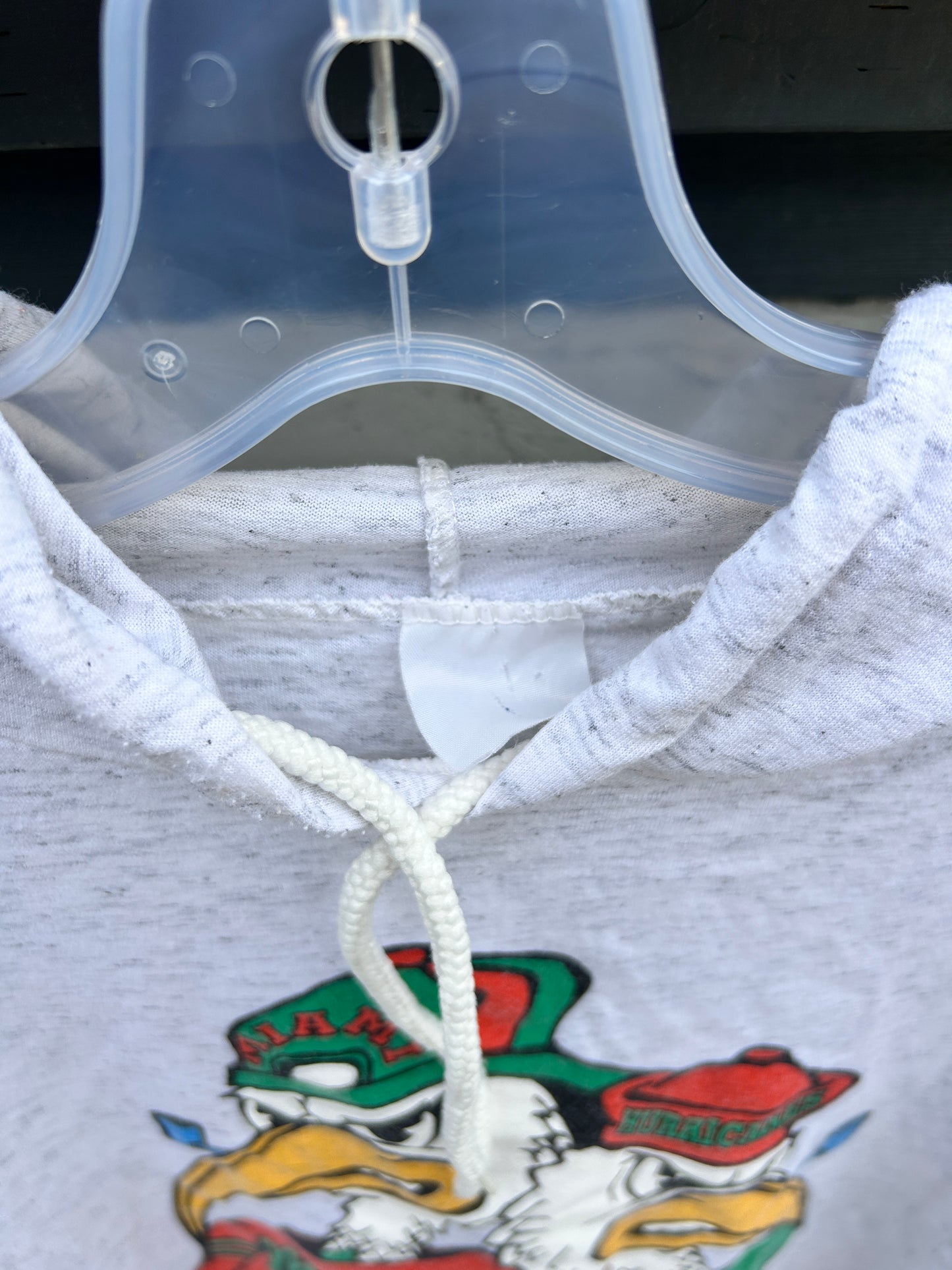 Vintage Double Sided University of Miami Lightweight Hoodie (L)