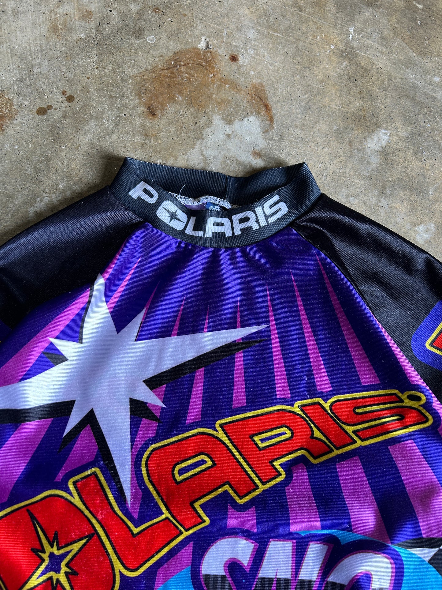 Vintage 90’S Polaris Racing AOP LS Jersey (L)