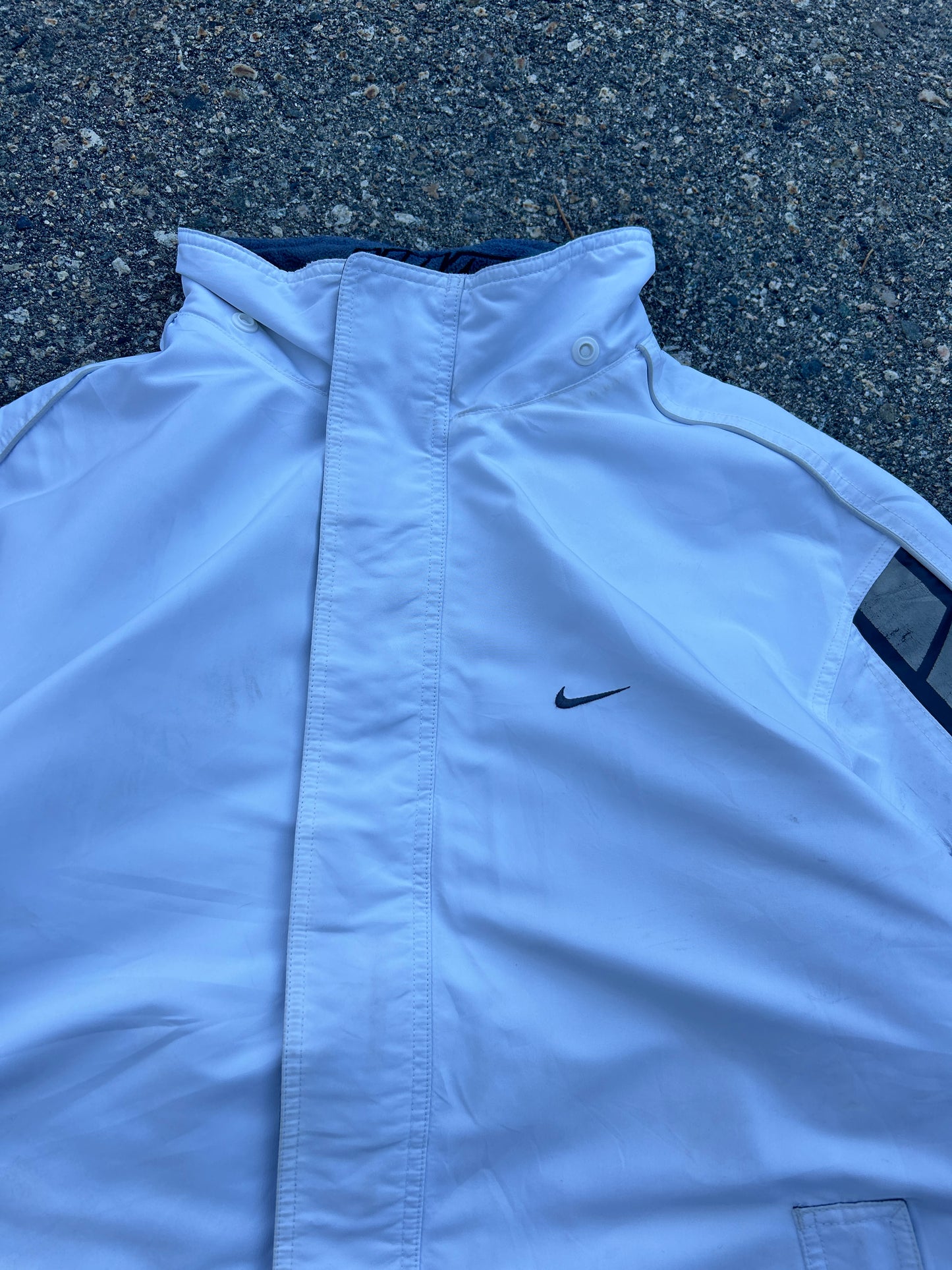 Y2K Nike Cinch White Ski Jacket (L)