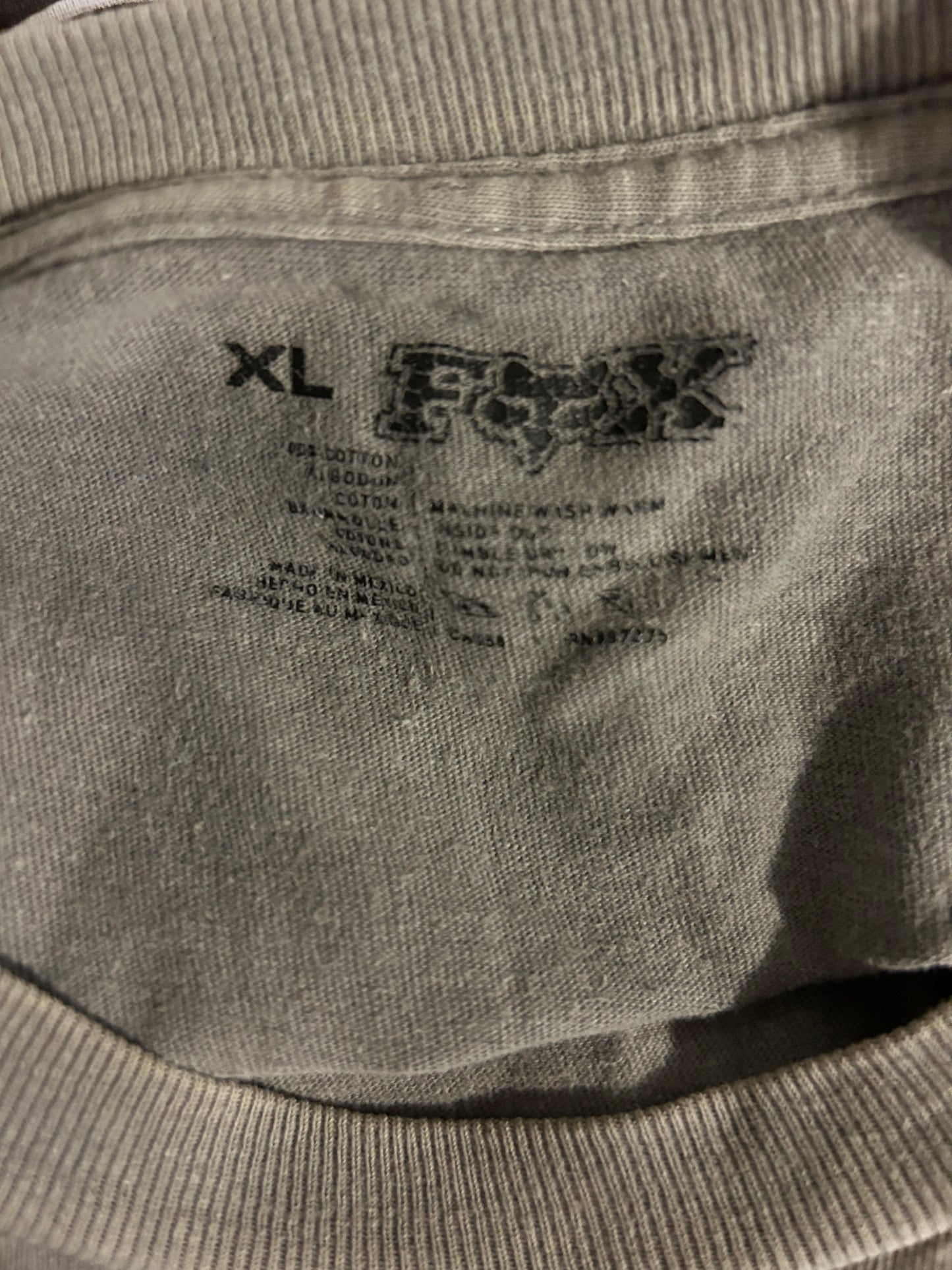 Faded Fox Motorcycle Skull Tee (XL)