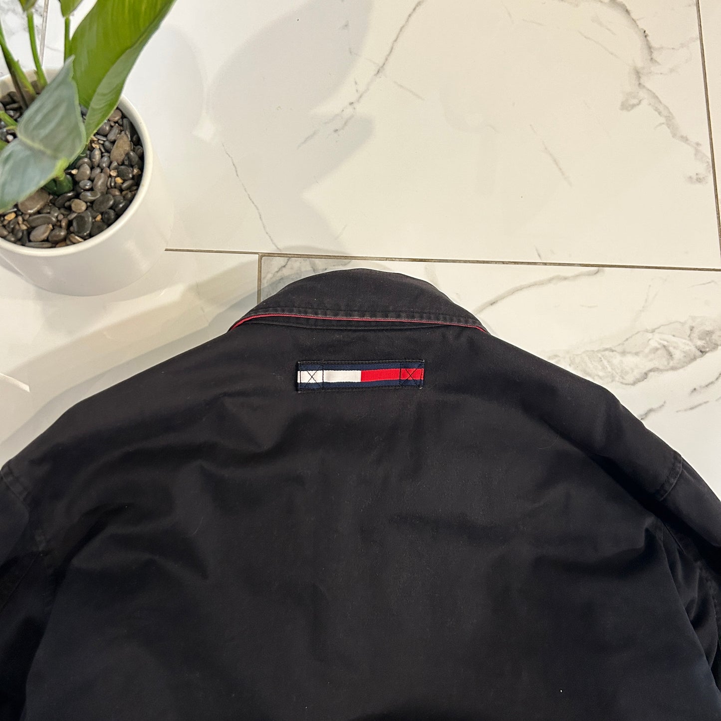 Vintage Tommy Hilfiger Bomber Style Collared Jacket (L)