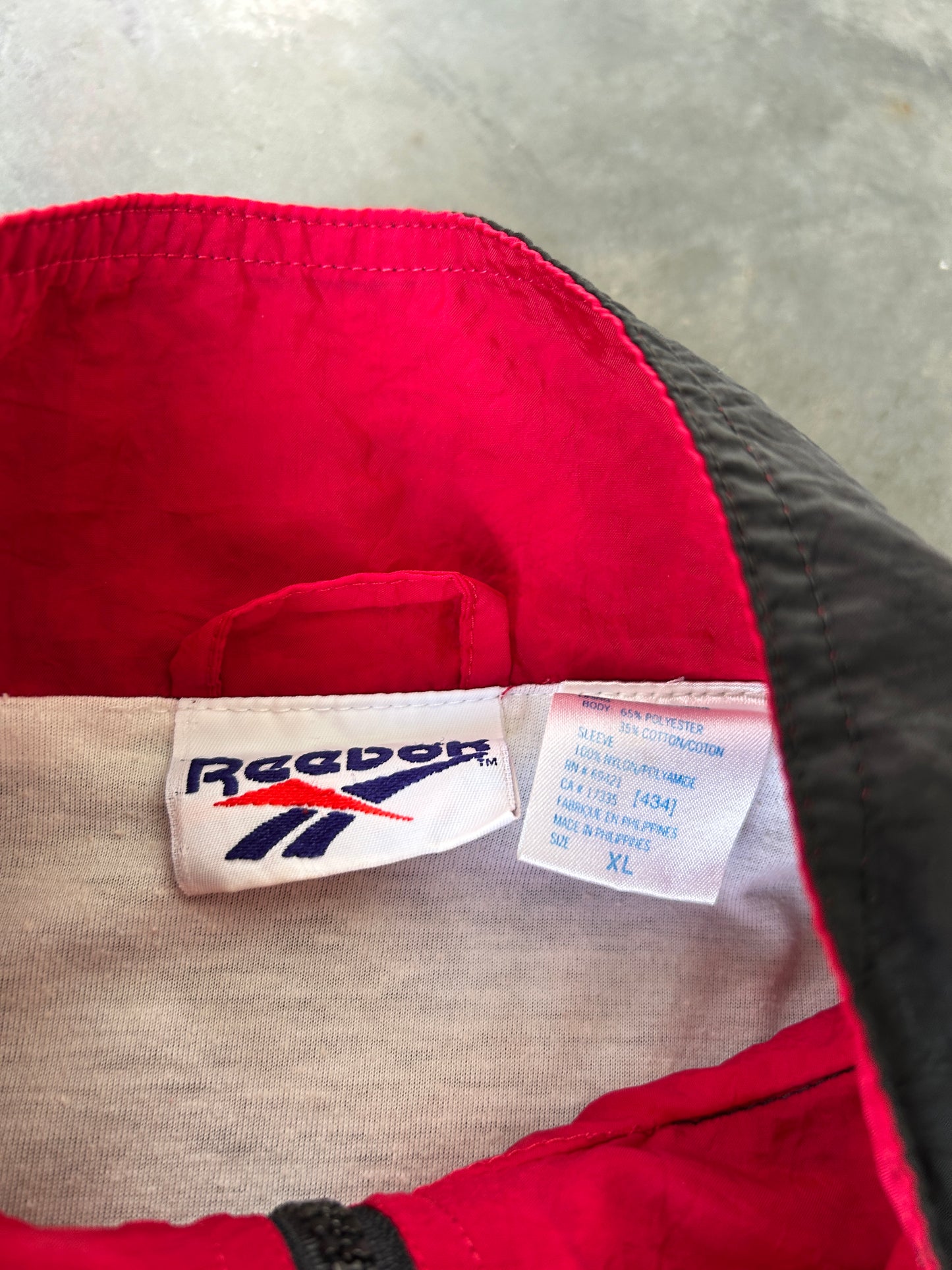 Vintage Reebok Multi-Colour Windbreaker (XL)