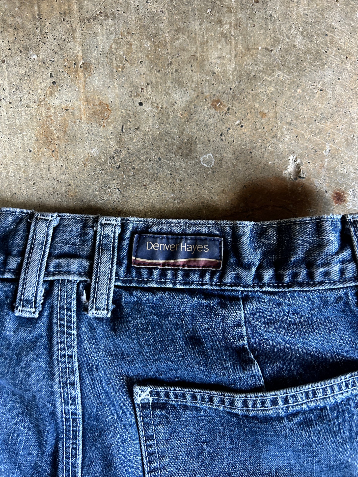 Vintage Denver Hayes Contrast Stitch Carpenter Jeans (31x30)