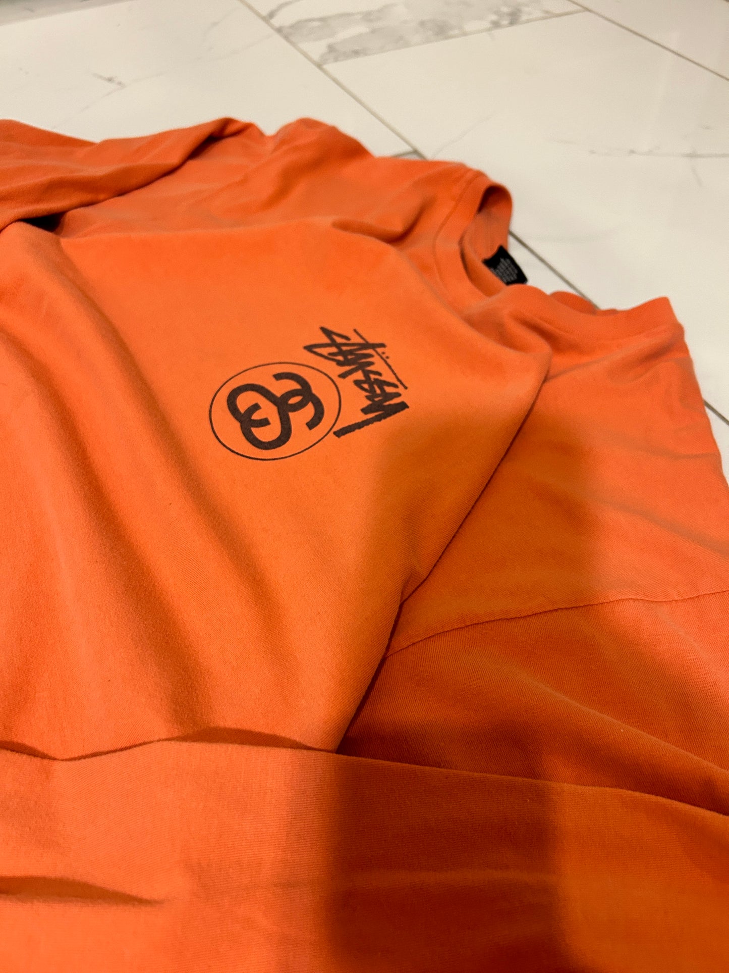 Orange Stussy LS Shirt (L)
