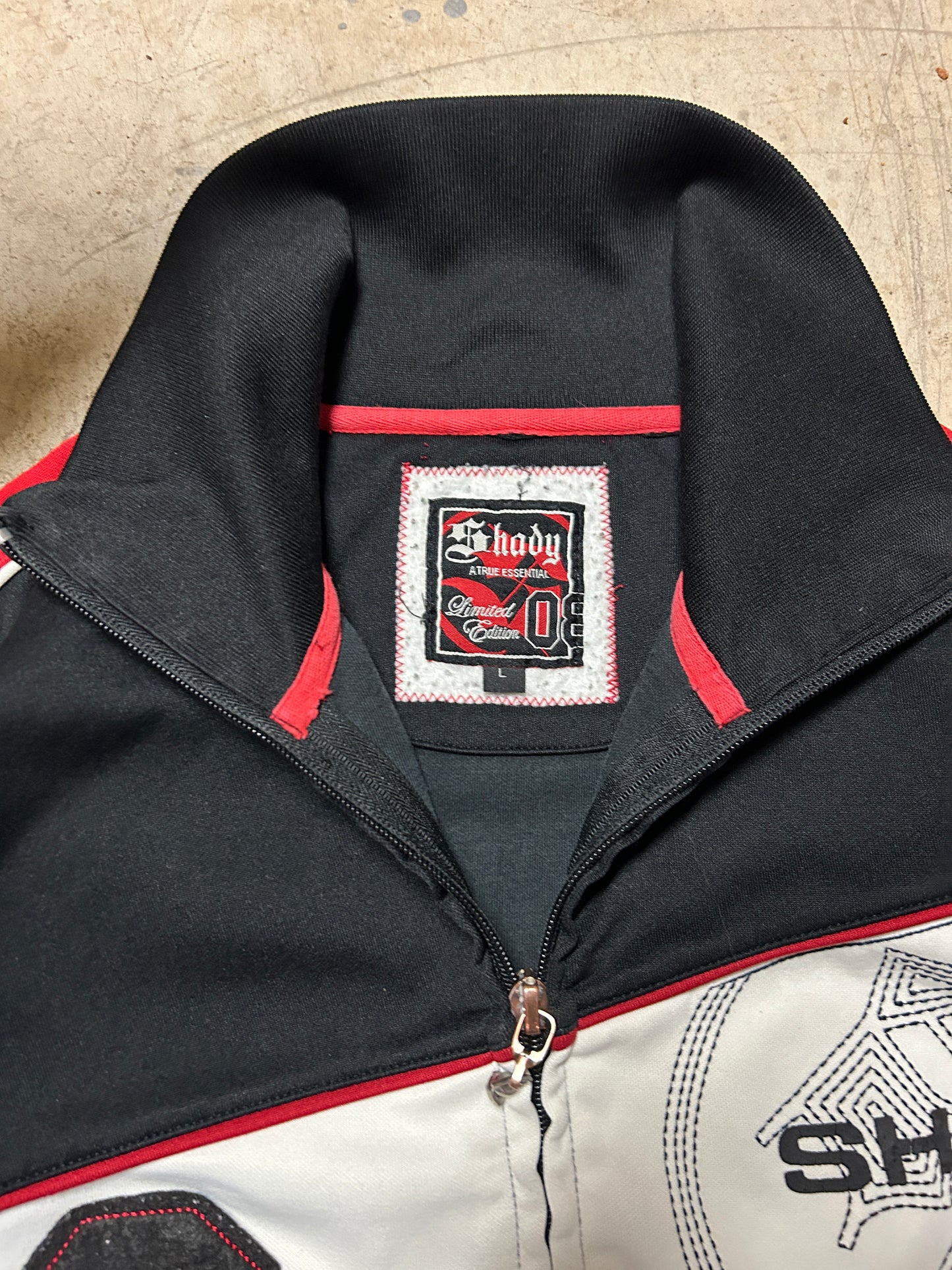 Y2K Eminem Shady Zip Track Jacket (L)