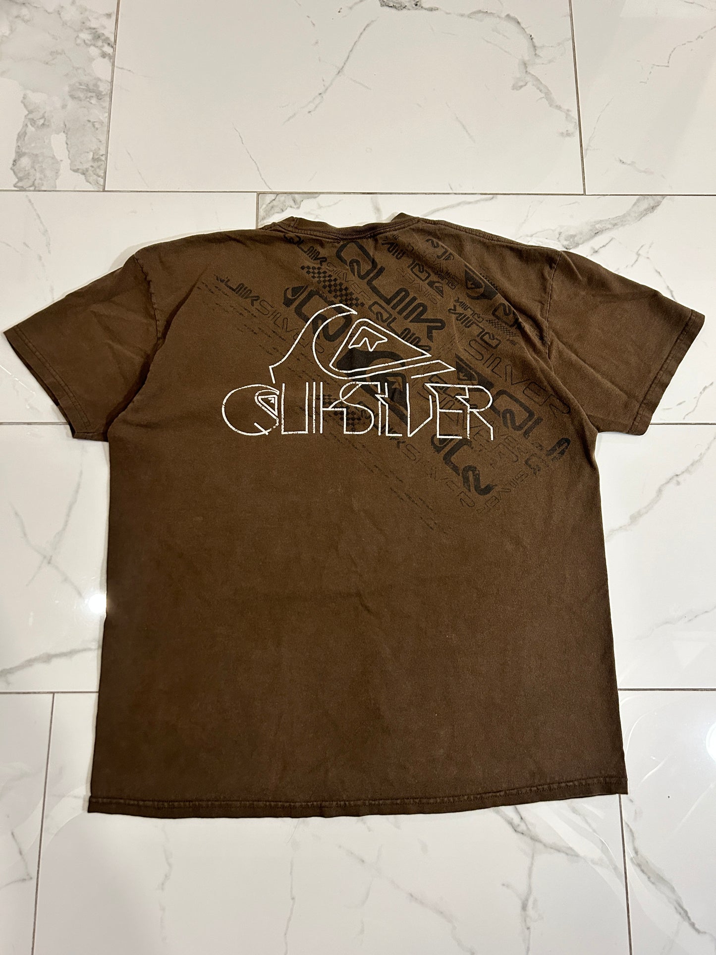 Brown Y2K Quicksilver Tee (L)