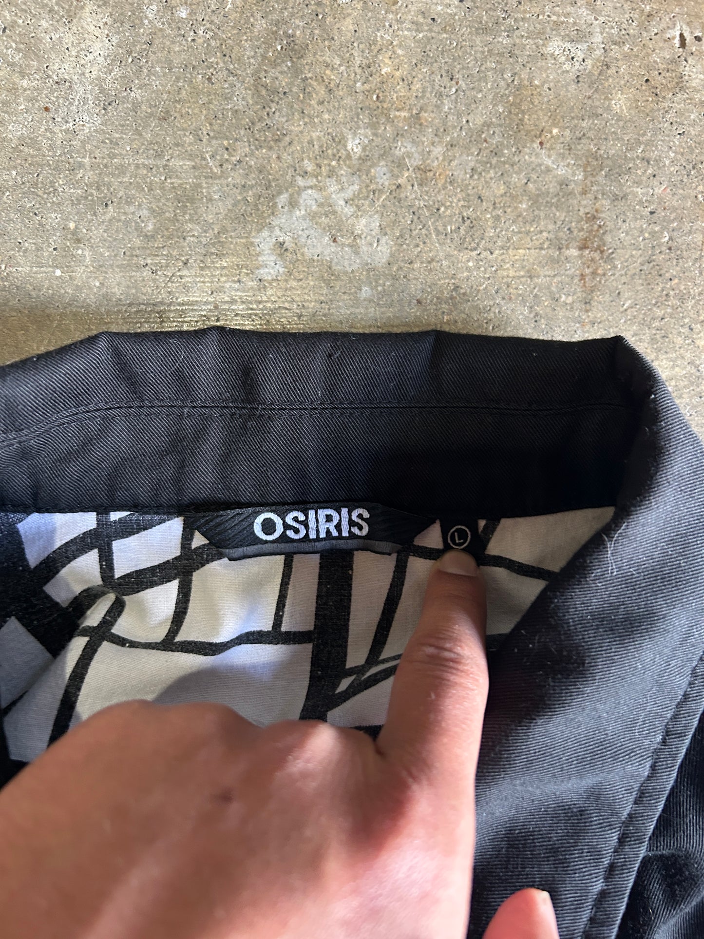 Y2K Osiris Bomber Style Zip Jacket (L)