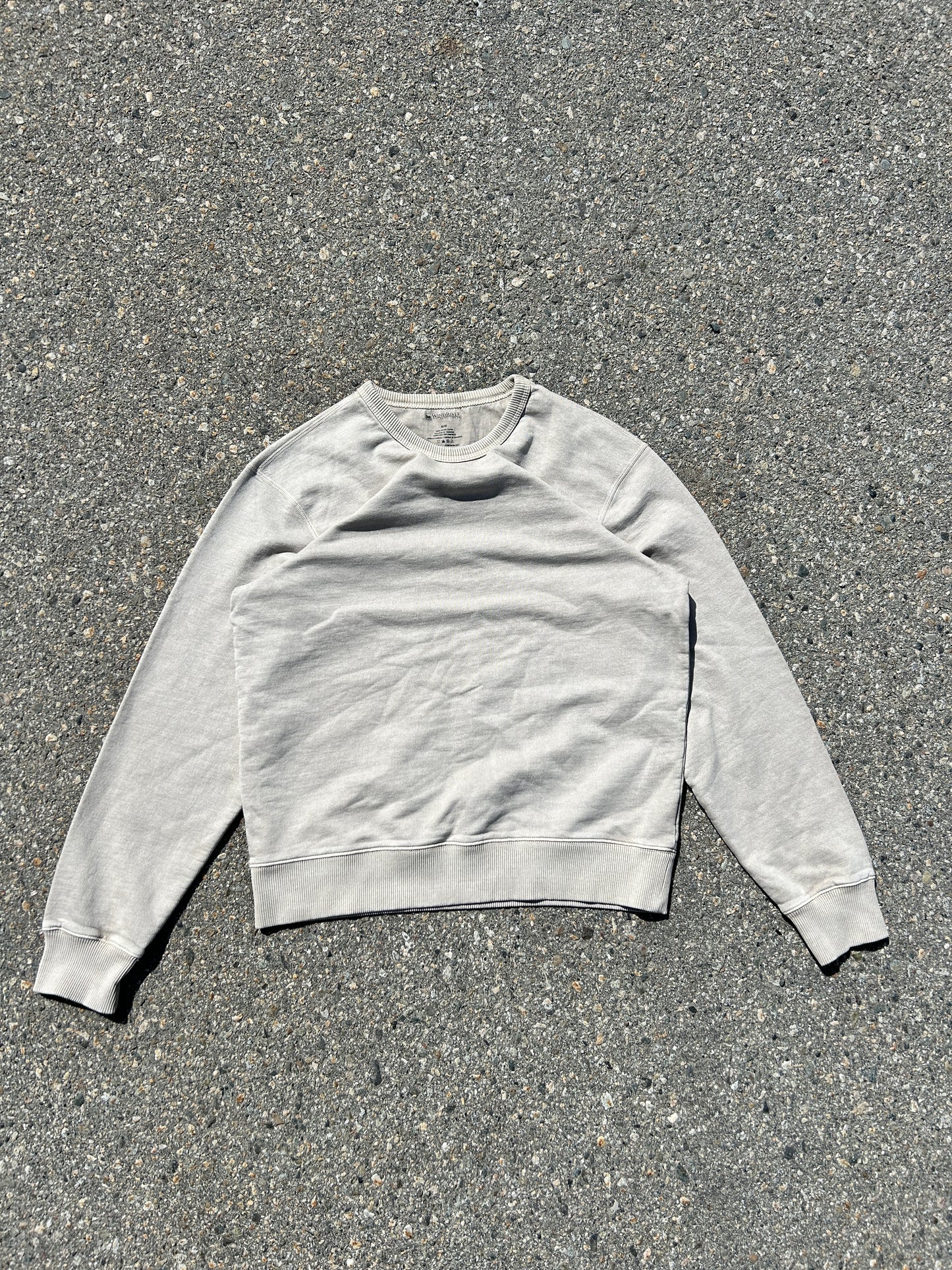 Beige Faded Windriver Crewneck (M)