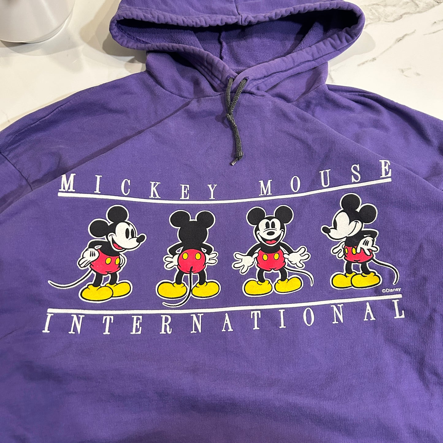Vintage Mickey Mouse International Cinch Hoodie (L)