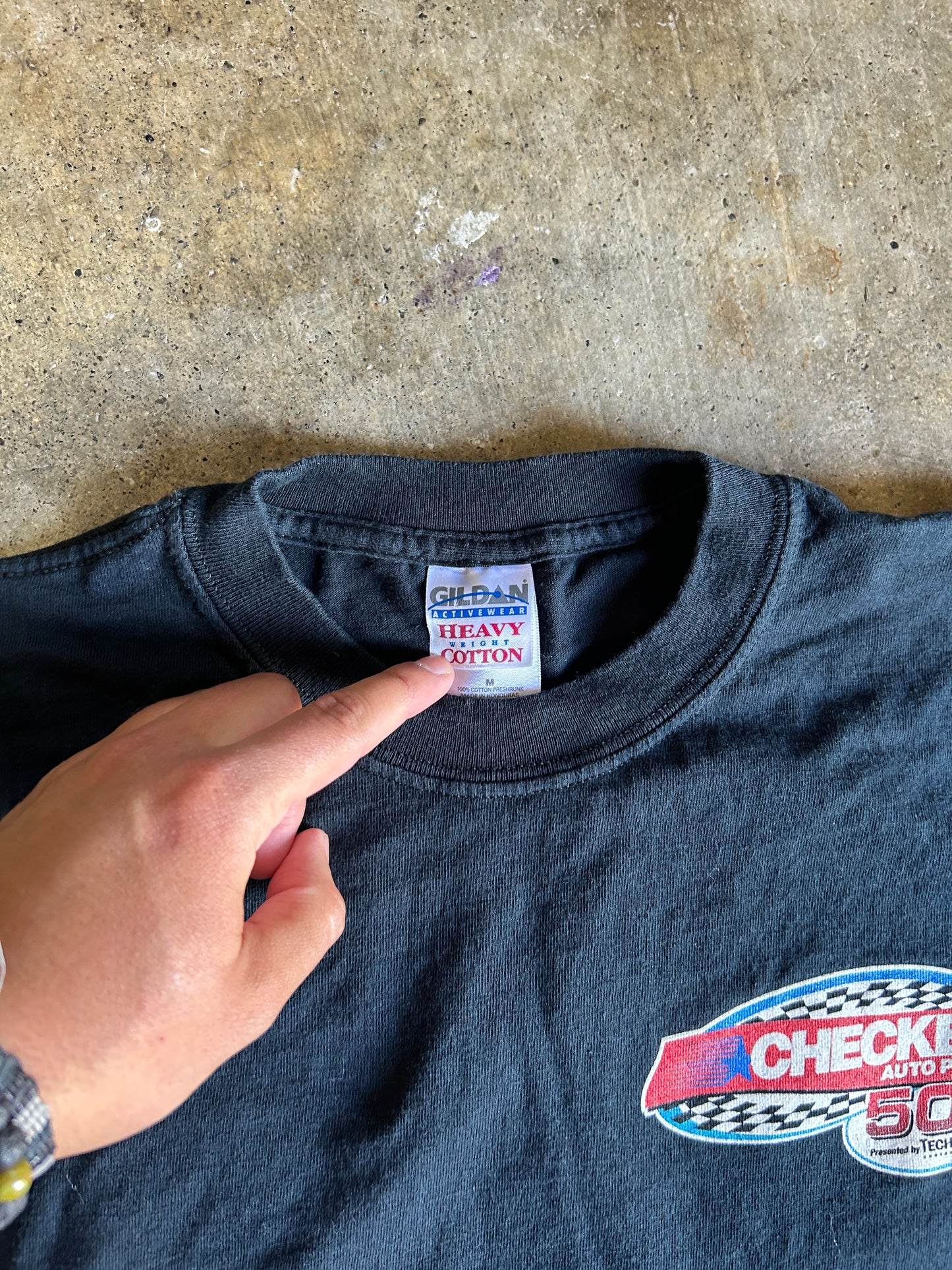 Vintage Checker 500 Racing Tee (M)