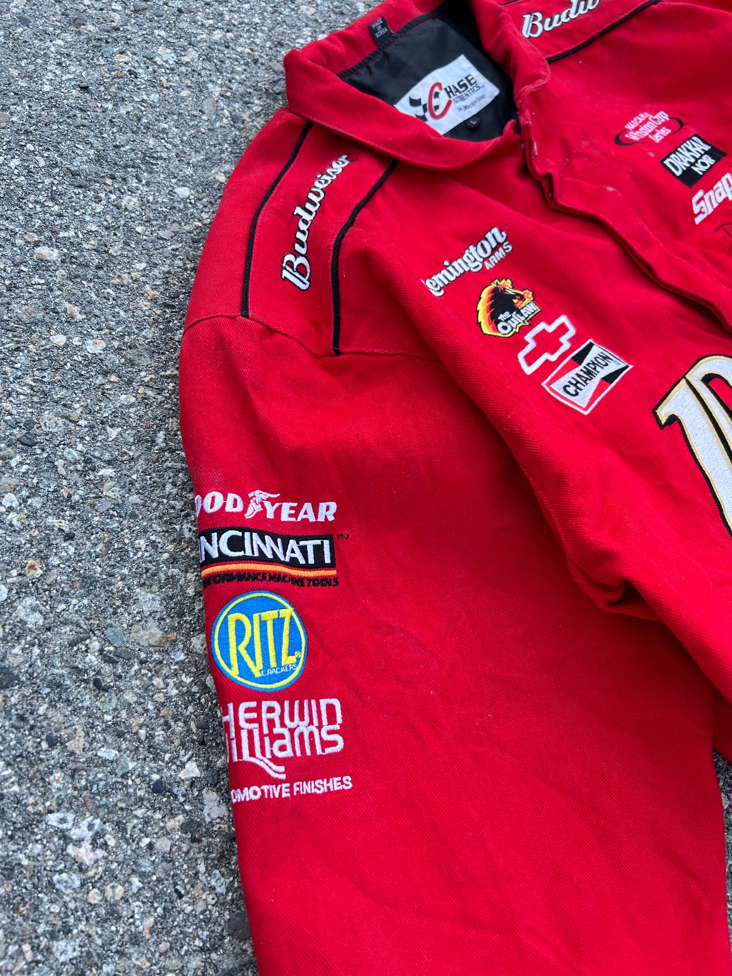 NASCAR Dale Earnhardt Jr Budweiser Racing Jacket (L)