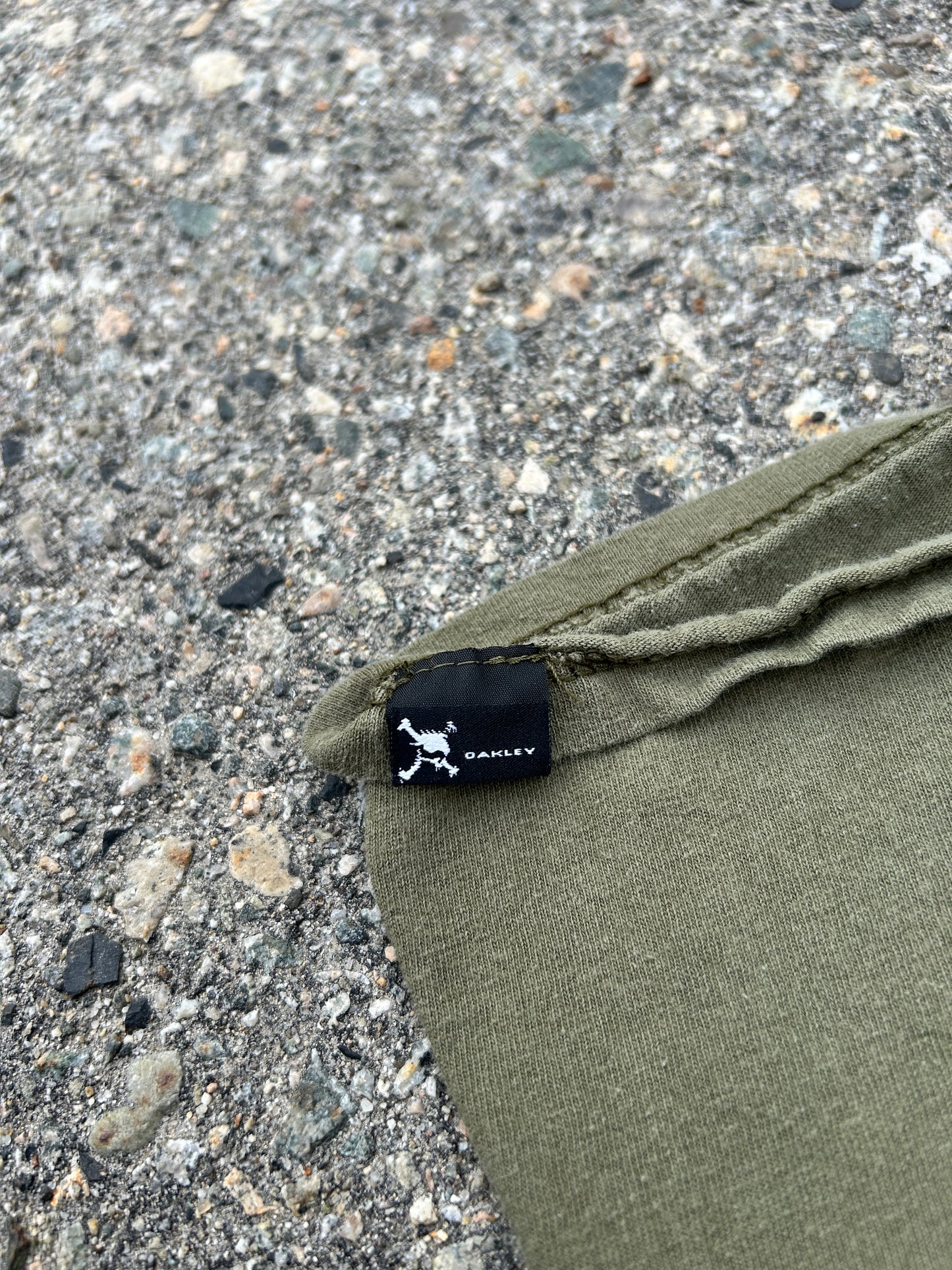 Y2K Olive Green Oakley Tee (M)