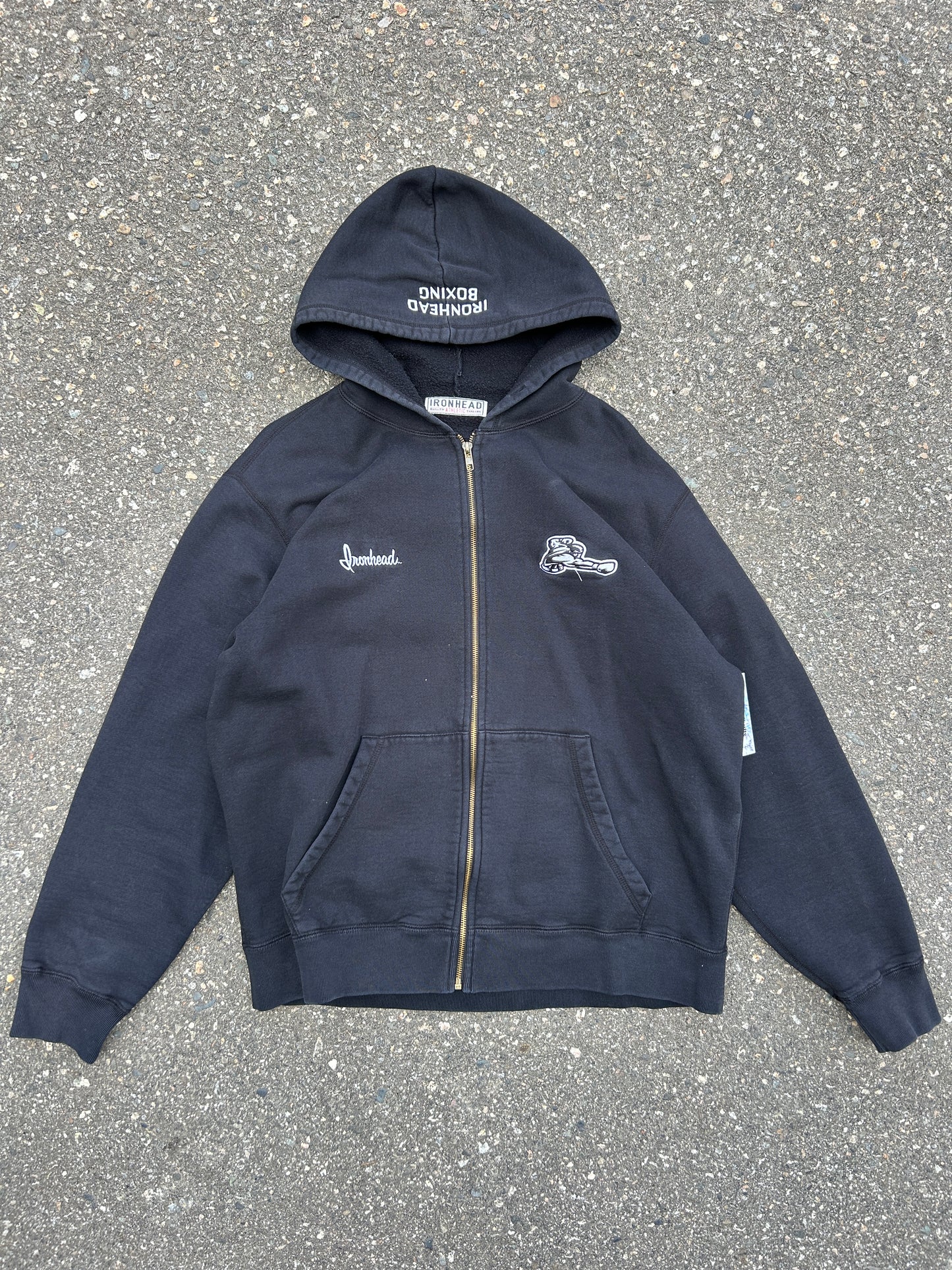 Vintage Ironhead Boxing Zip Hoodie (L)