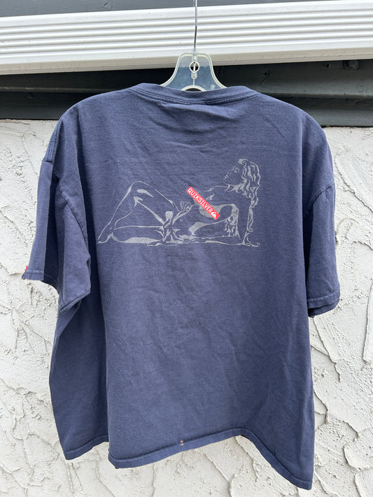Vintage Quicksilver Navy Surf Tee (XL)