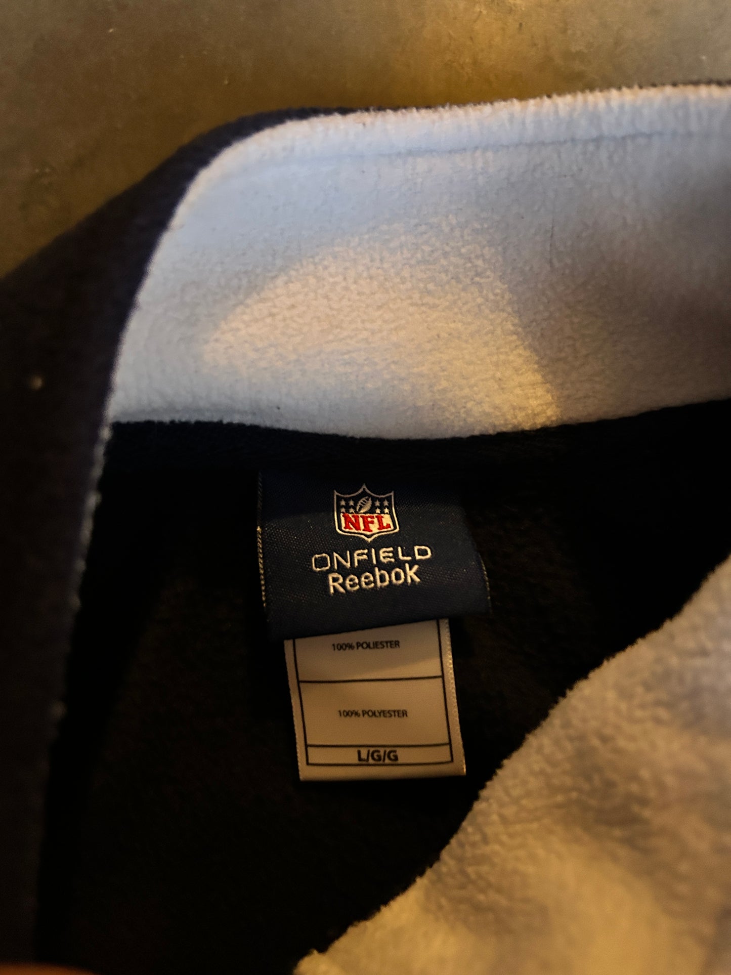Dallas Cowboys Fleece Zip Sweater (L)