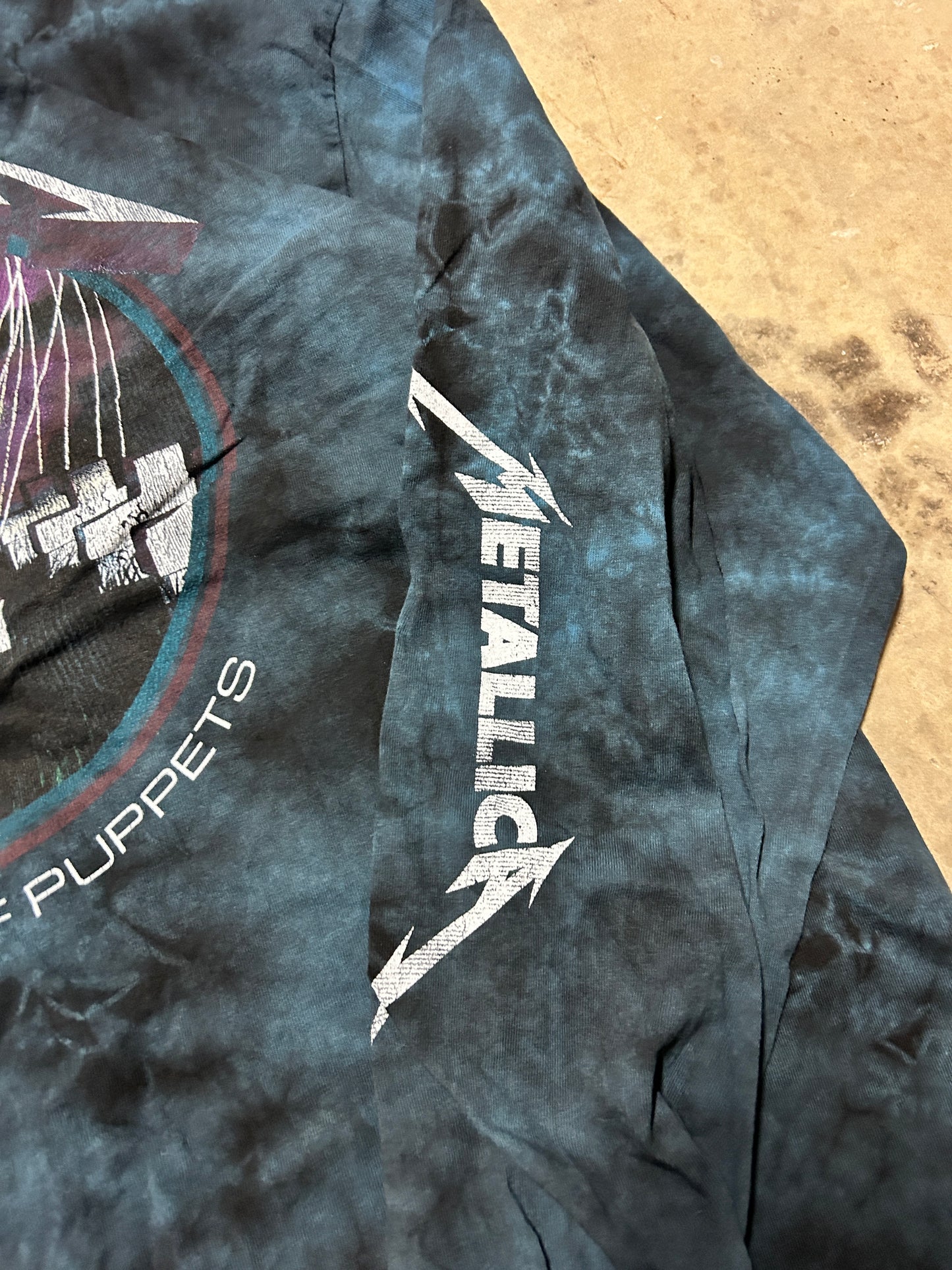 Metallica Master of Puppets Tie Dye LS Shirt (XL)