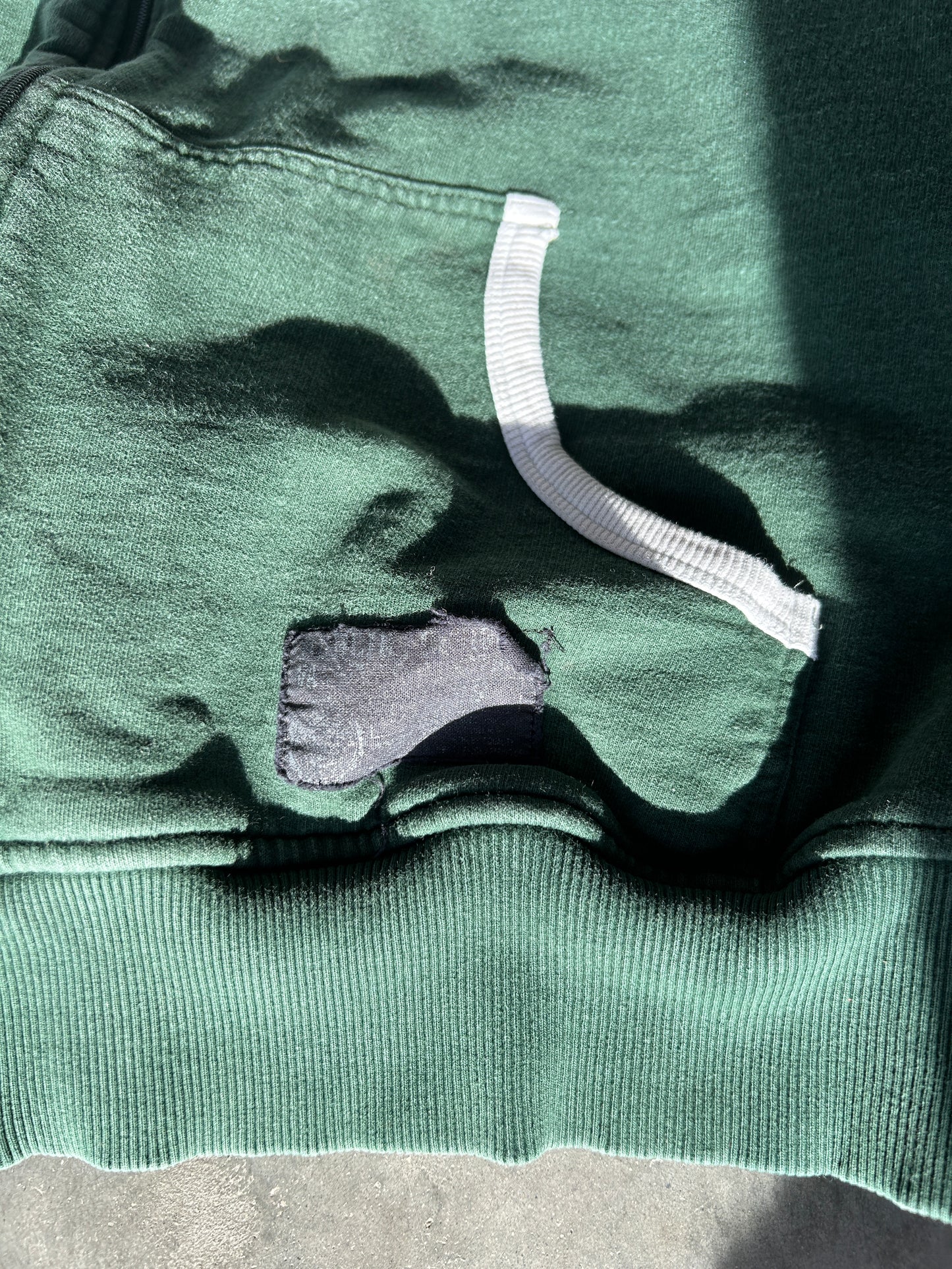 Vintage Dublin Ireland Forest Green Zip Hoodie (L)