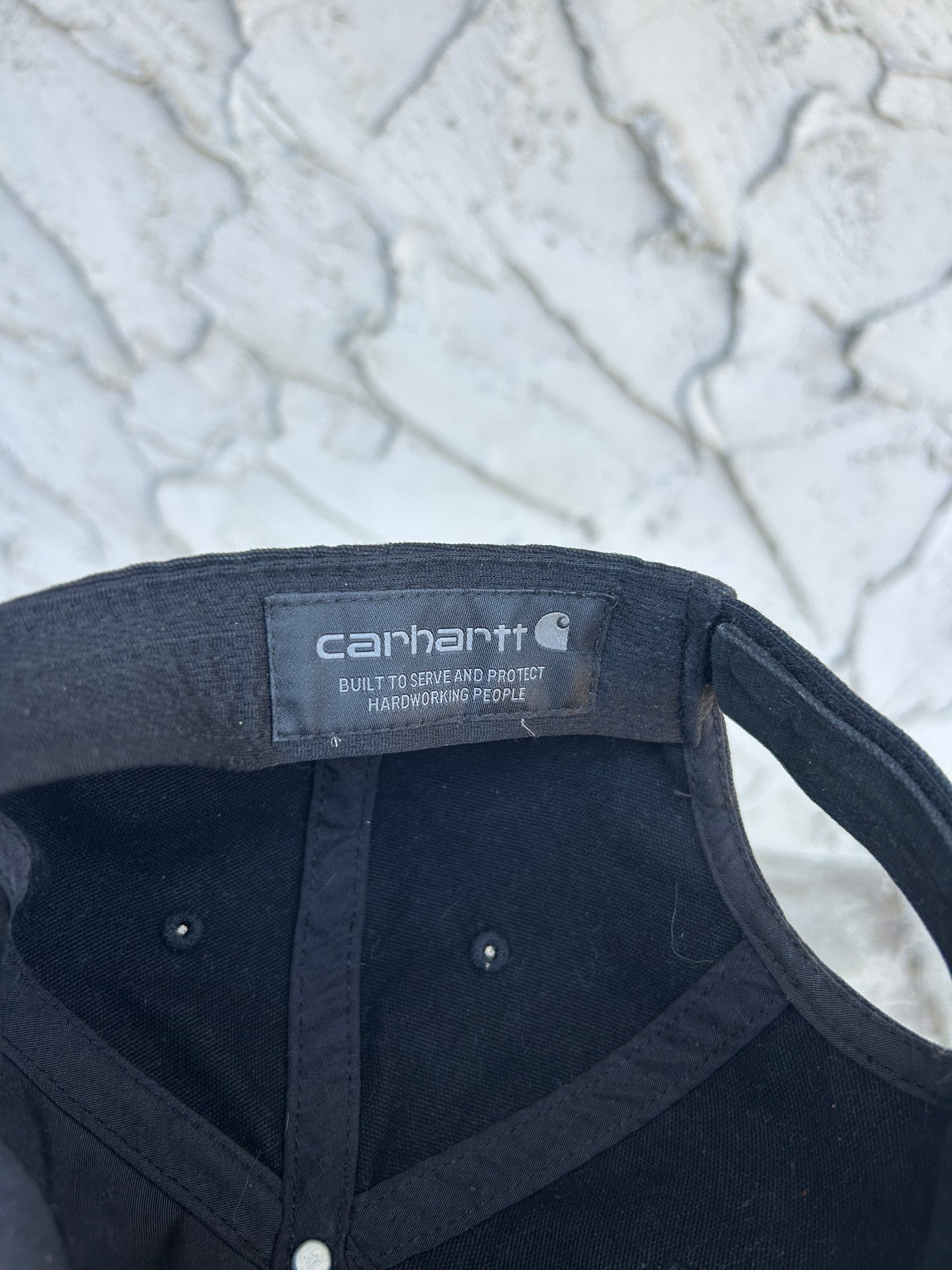 Black Carhartt Velcro-Back Hat