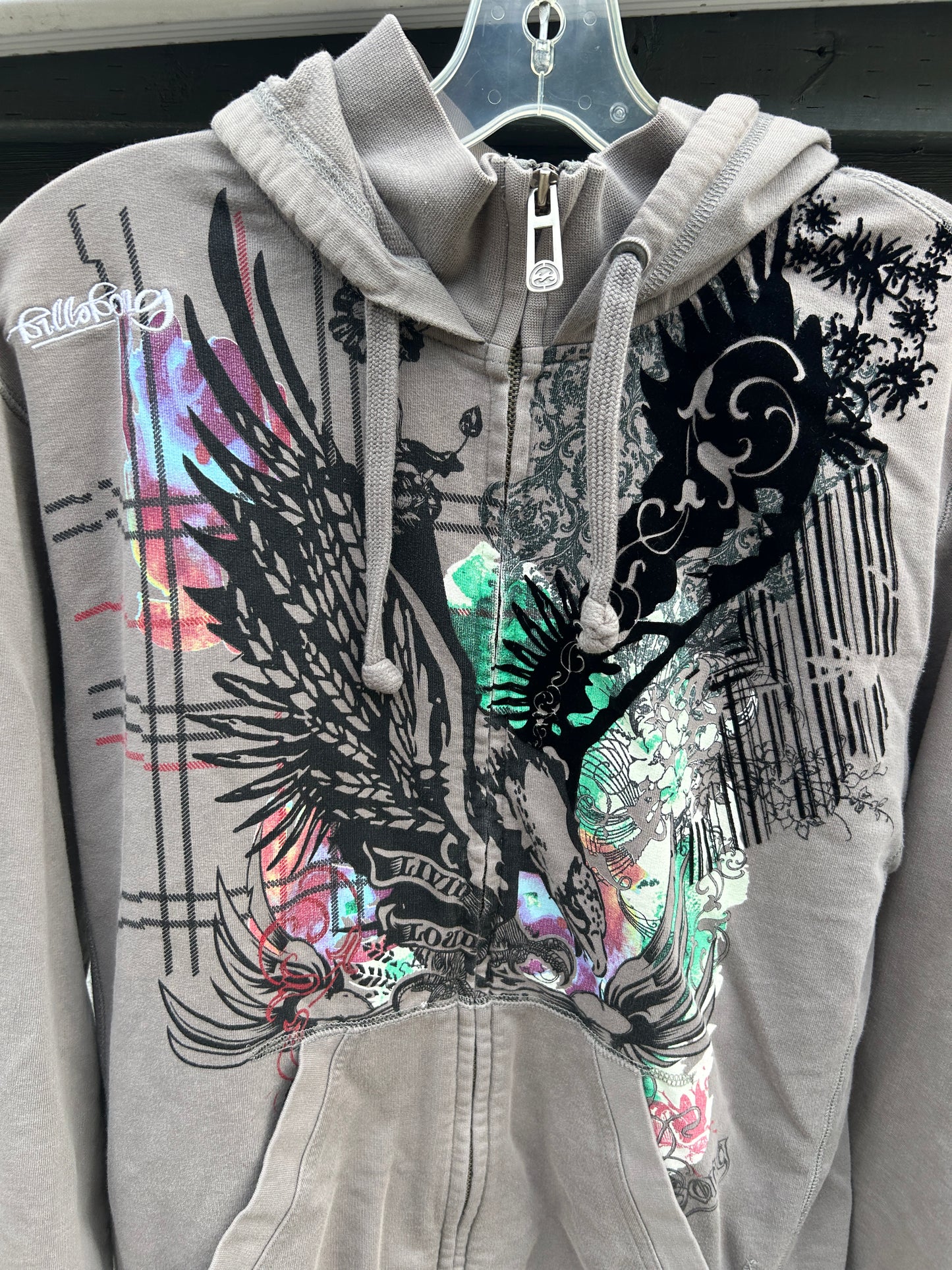 Y2K Billabong Zip Hoodie (L)
