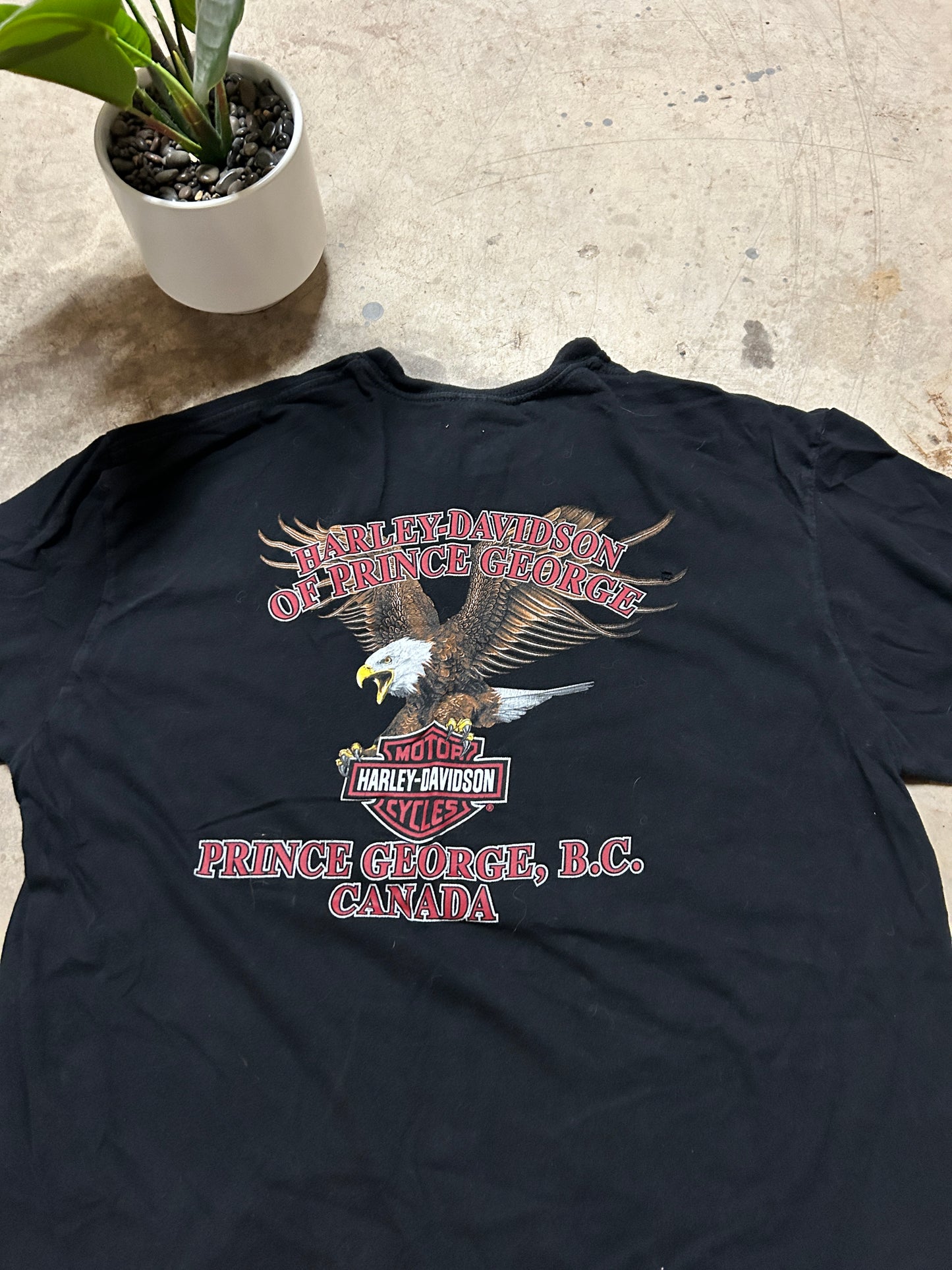 Red Flames Harley Davidson Tee (XL)
