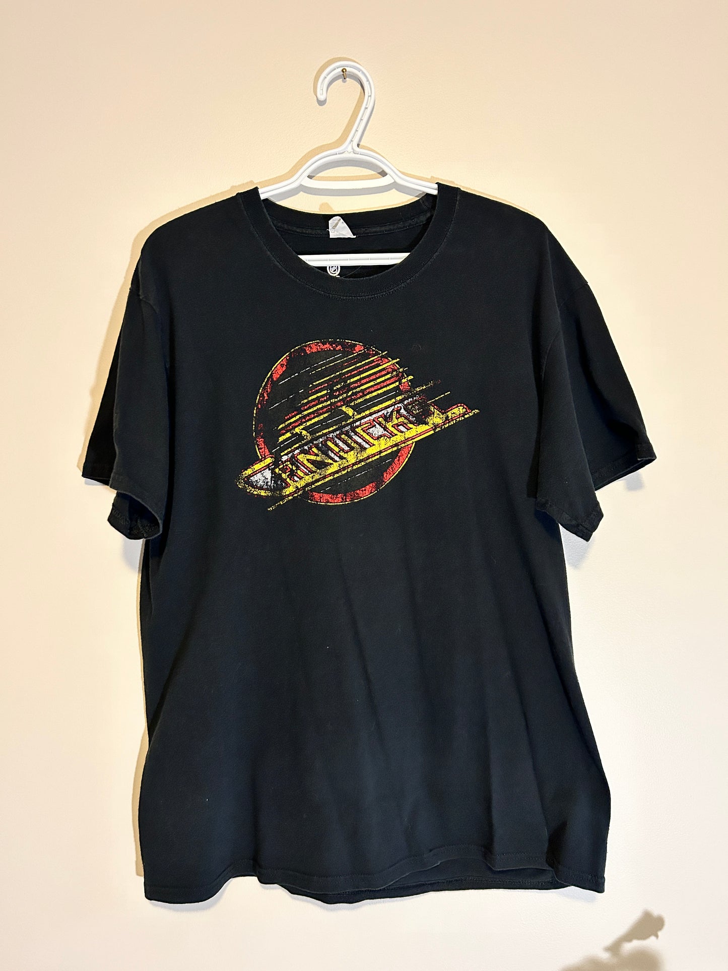 Faded Canucks Skate Logo Tee (L)