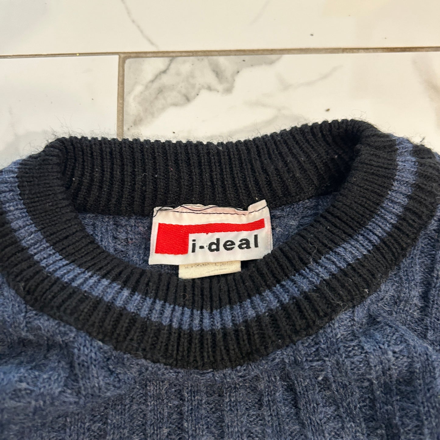 Vintage Stripe Knit Sweater (L)