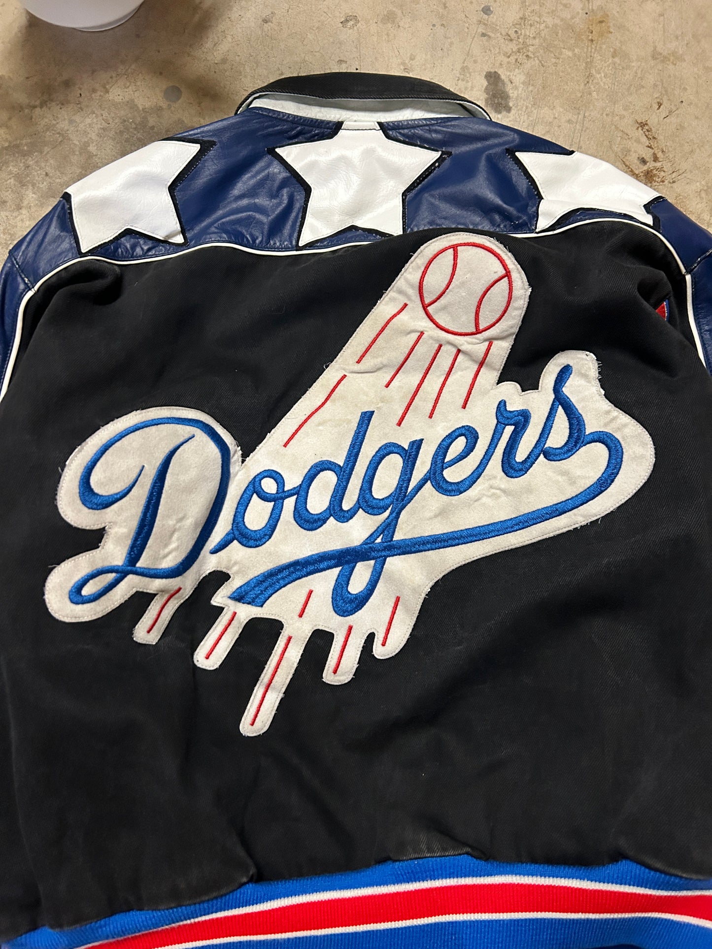 Vintage Jeff Hamilton MLB LA Dodgers Star Jacket (L)