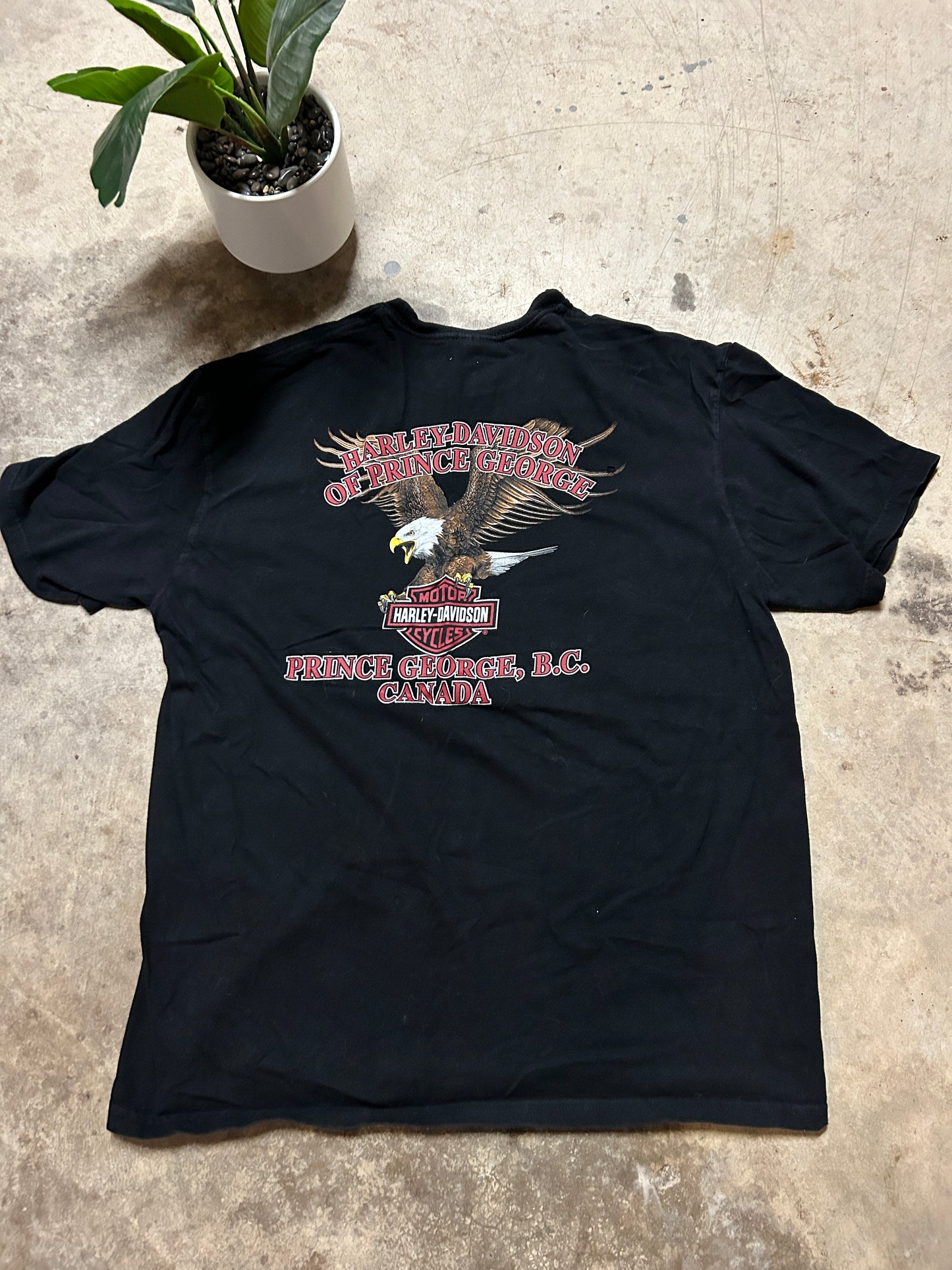 Red Flames Harley Davidson Tee (XL)