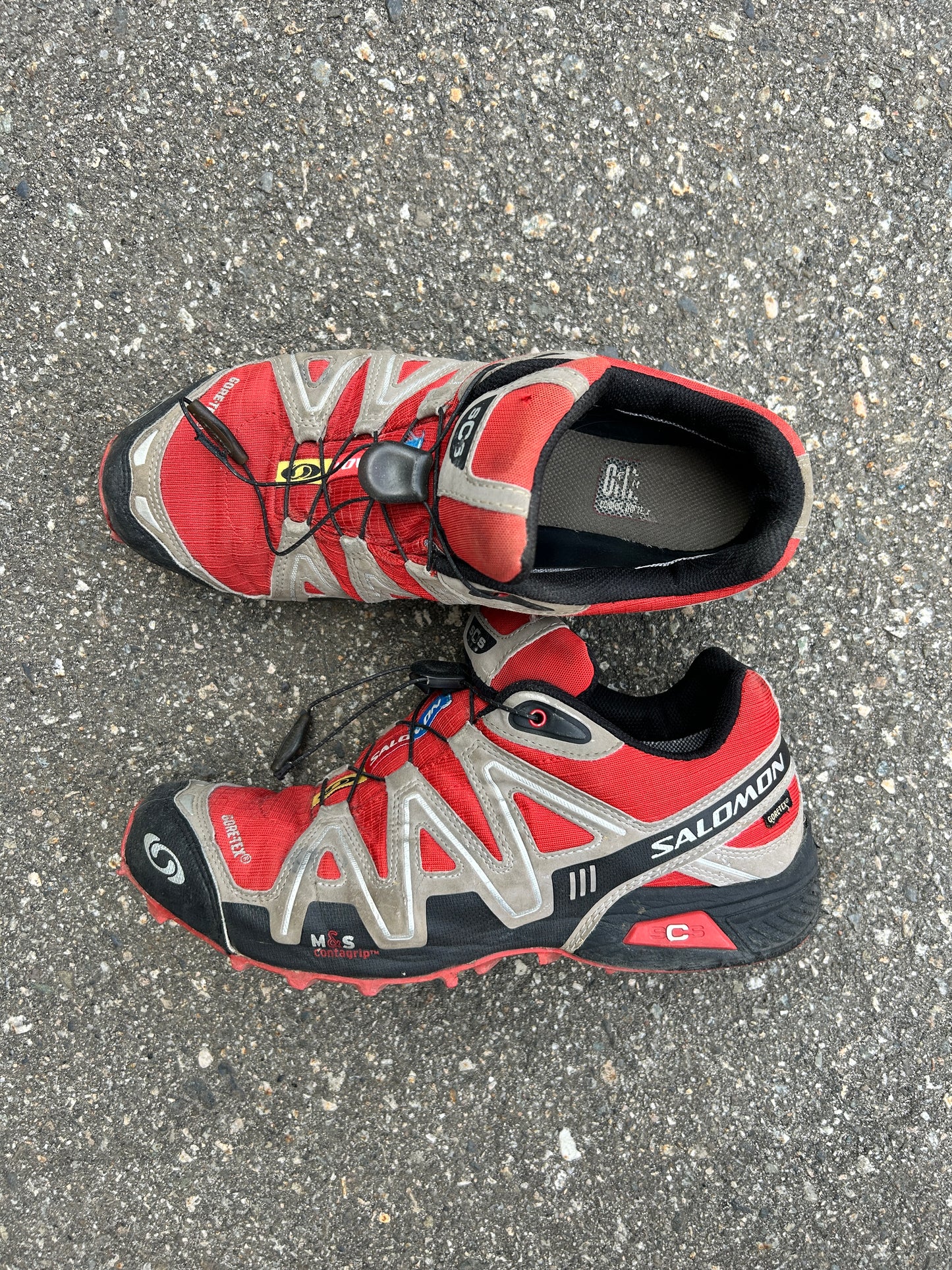 Red Salomon SpeedCross 2’s (10M)