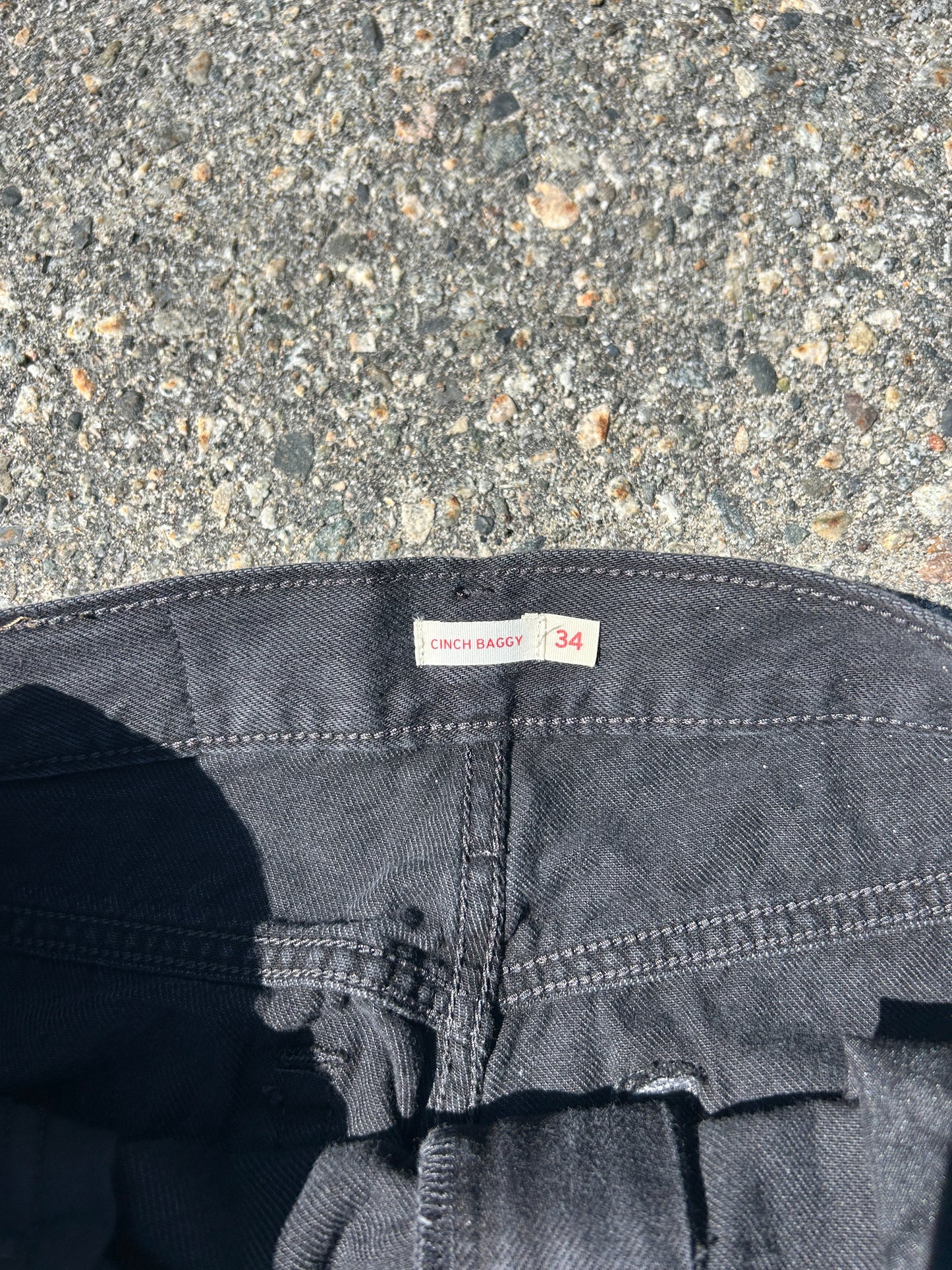 Black Levi’s Cinch Baggy Jeans (34x32)