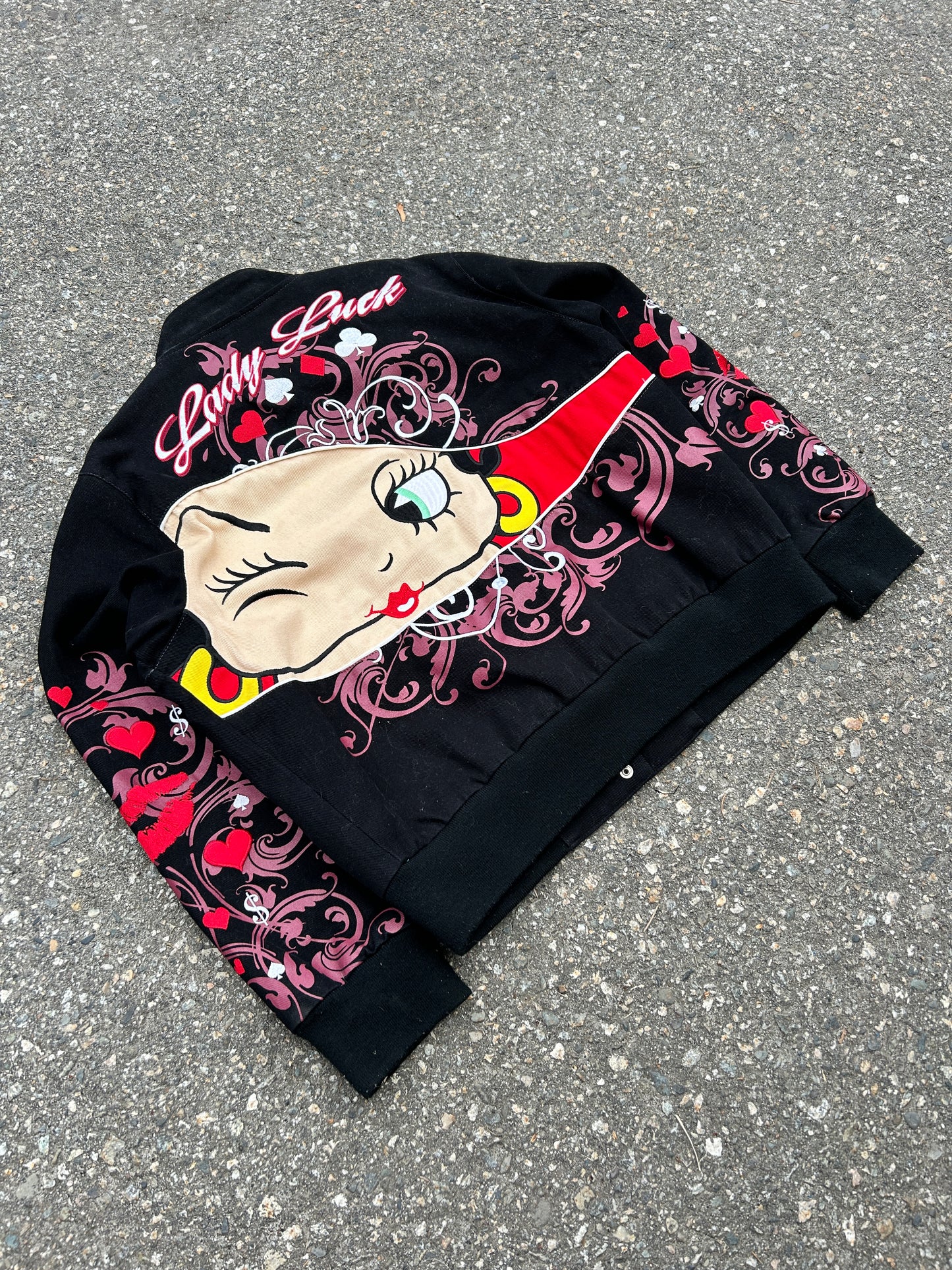 Vintage 2006 Betty Boop Jeff Hamilton Racing Style Jacket (L)