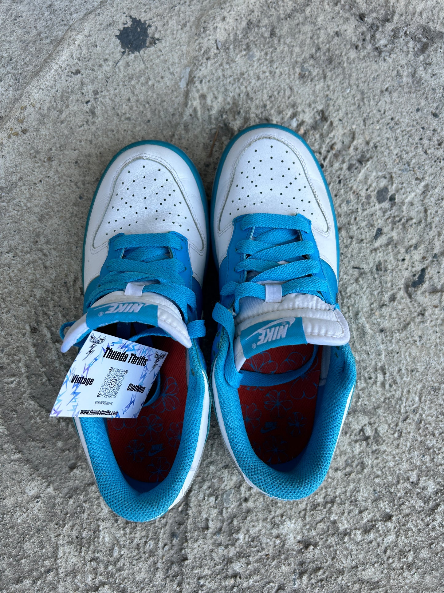 Light Blue and White Dunks (7W)