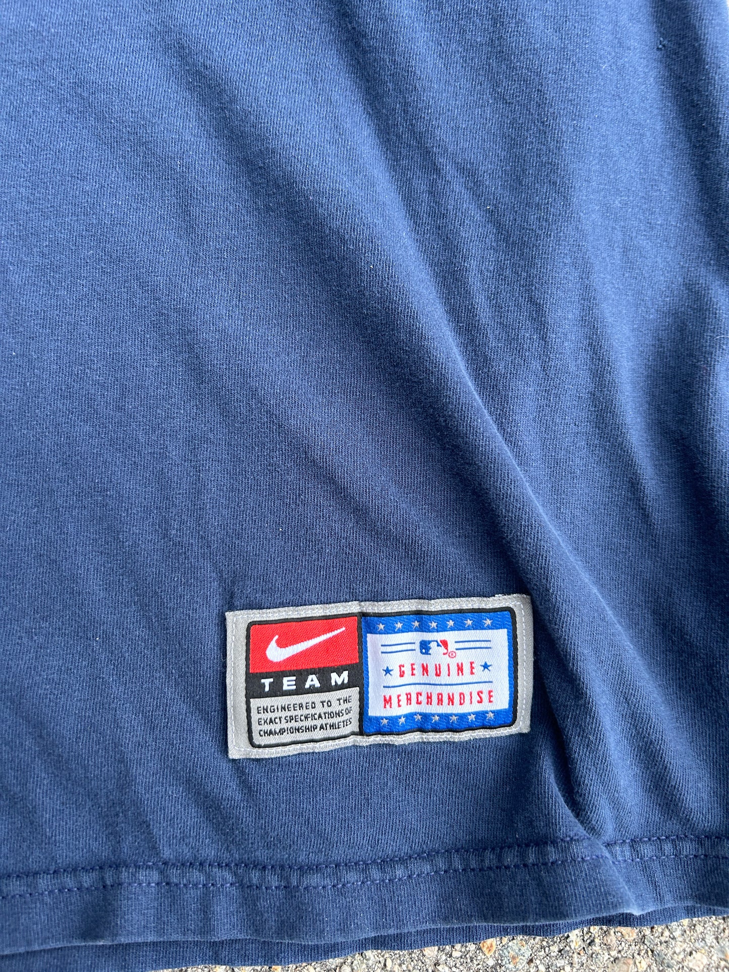 Vintage Nike Team Center Check Red Sox Tee (XL)