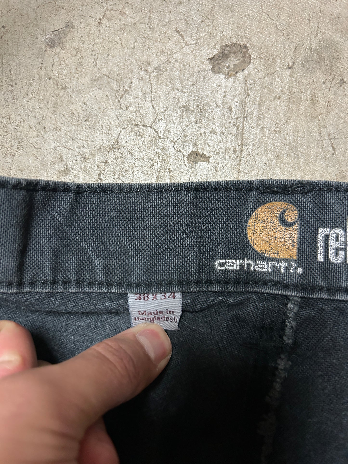 Faded Carhartt Double Knee Pants (38x34)