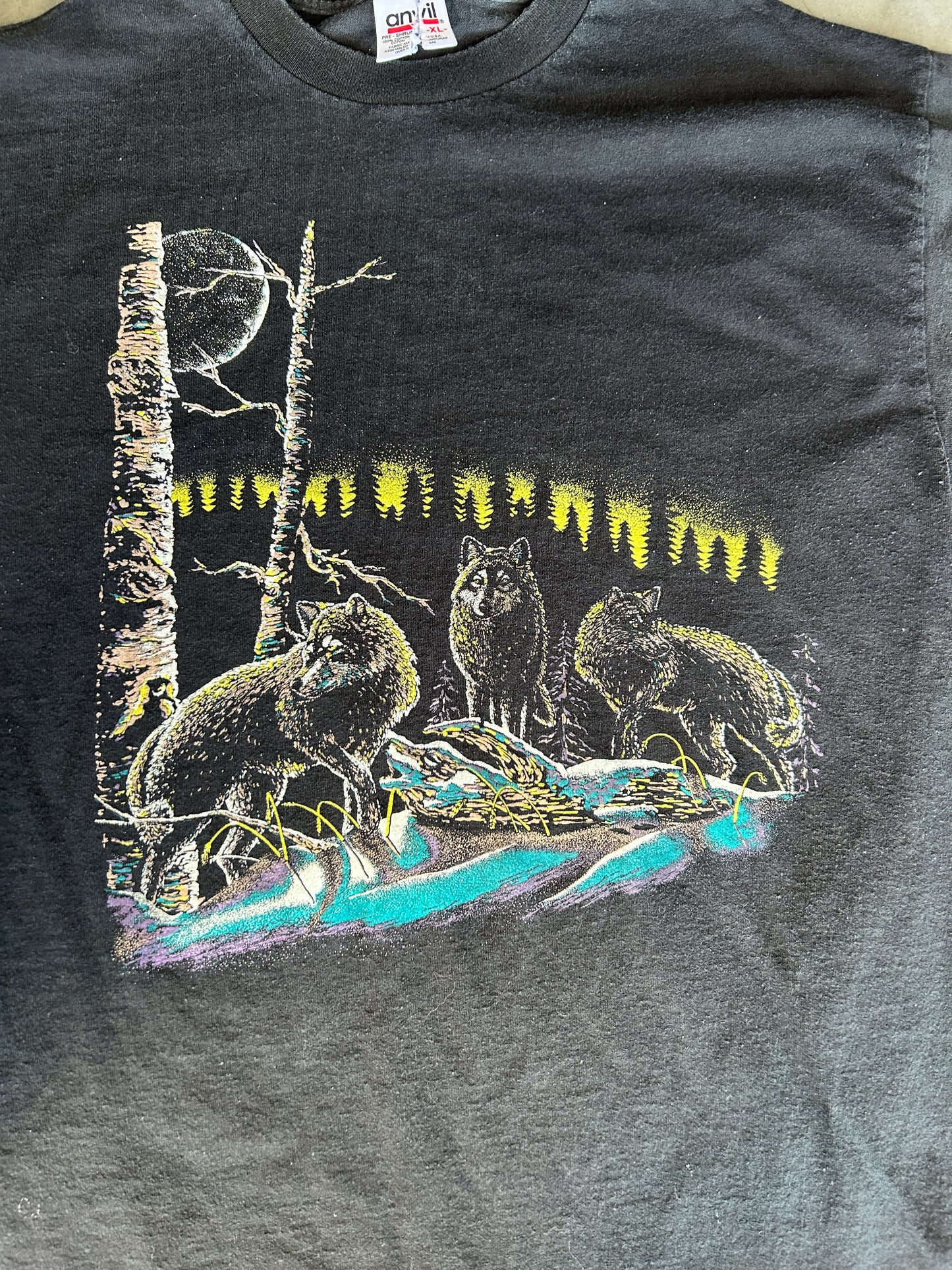 Vintage Forest Wolves Tee (XL)