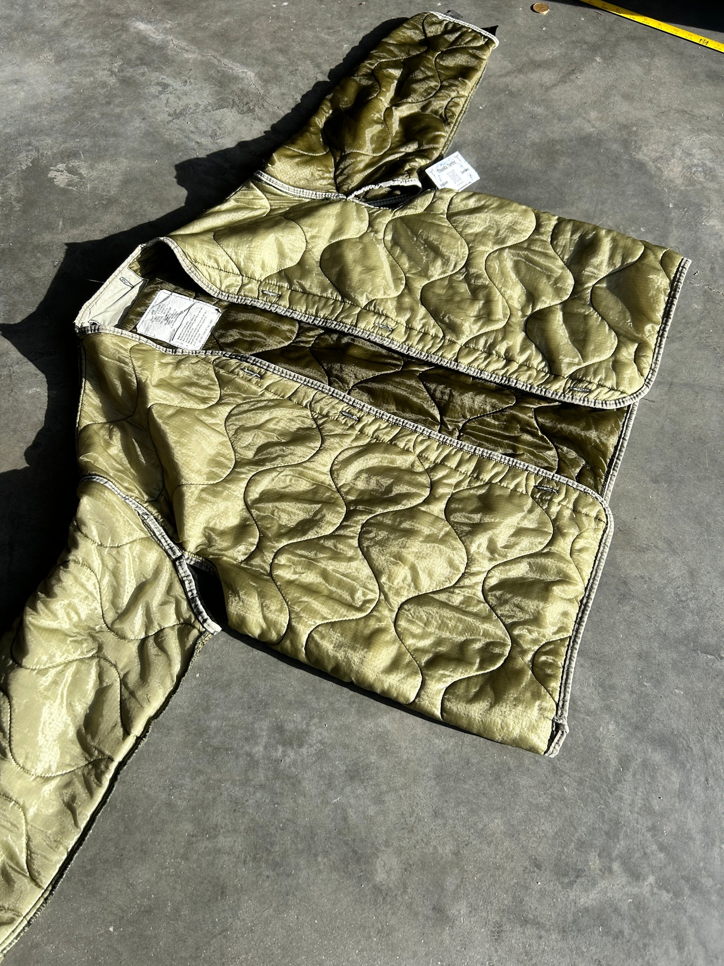 Vintage Olive Military Jacket Liner (L)