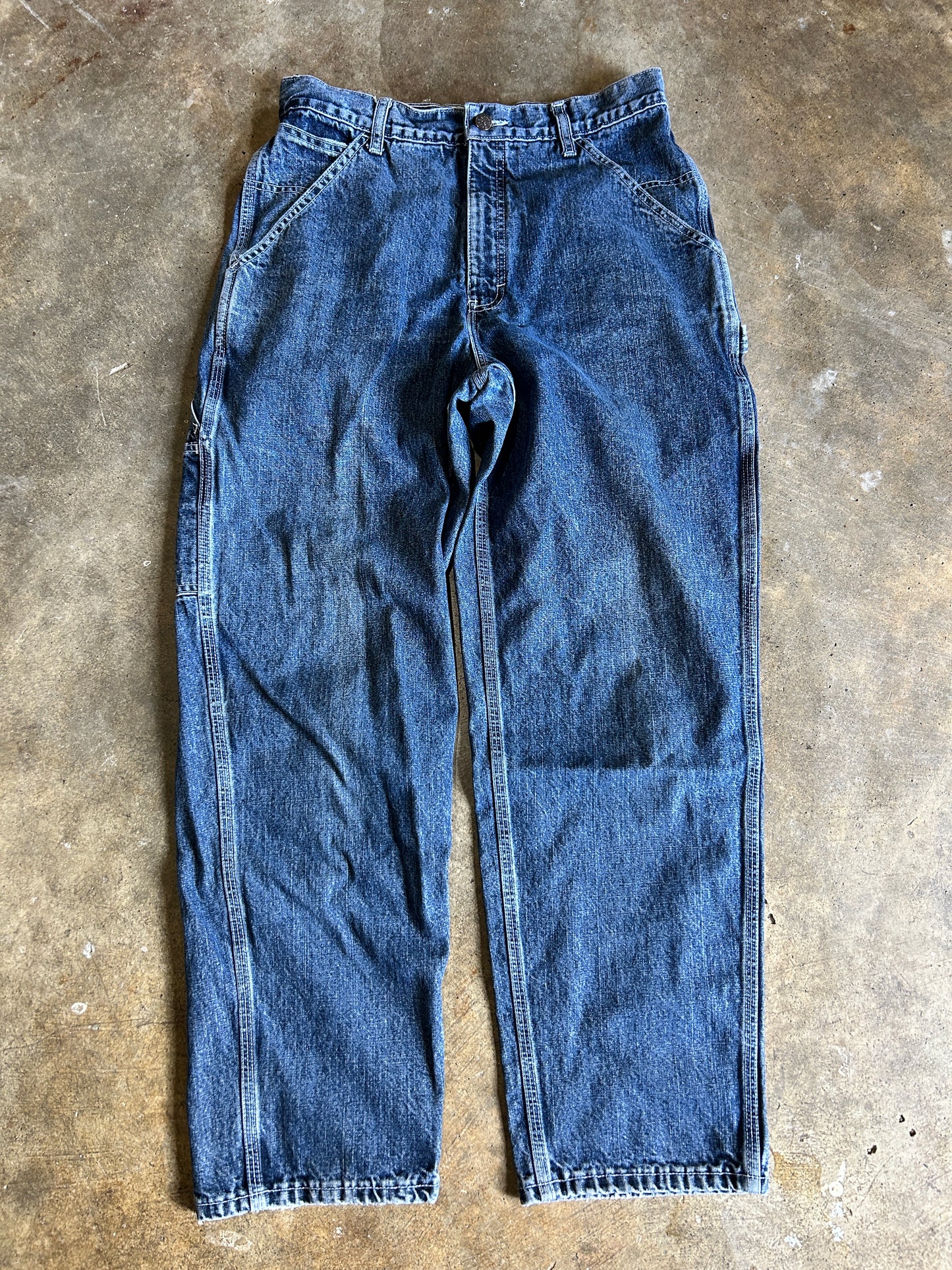 Vintage Denver Hayes Contrast Stitch Carpenter Jeans (31x30)