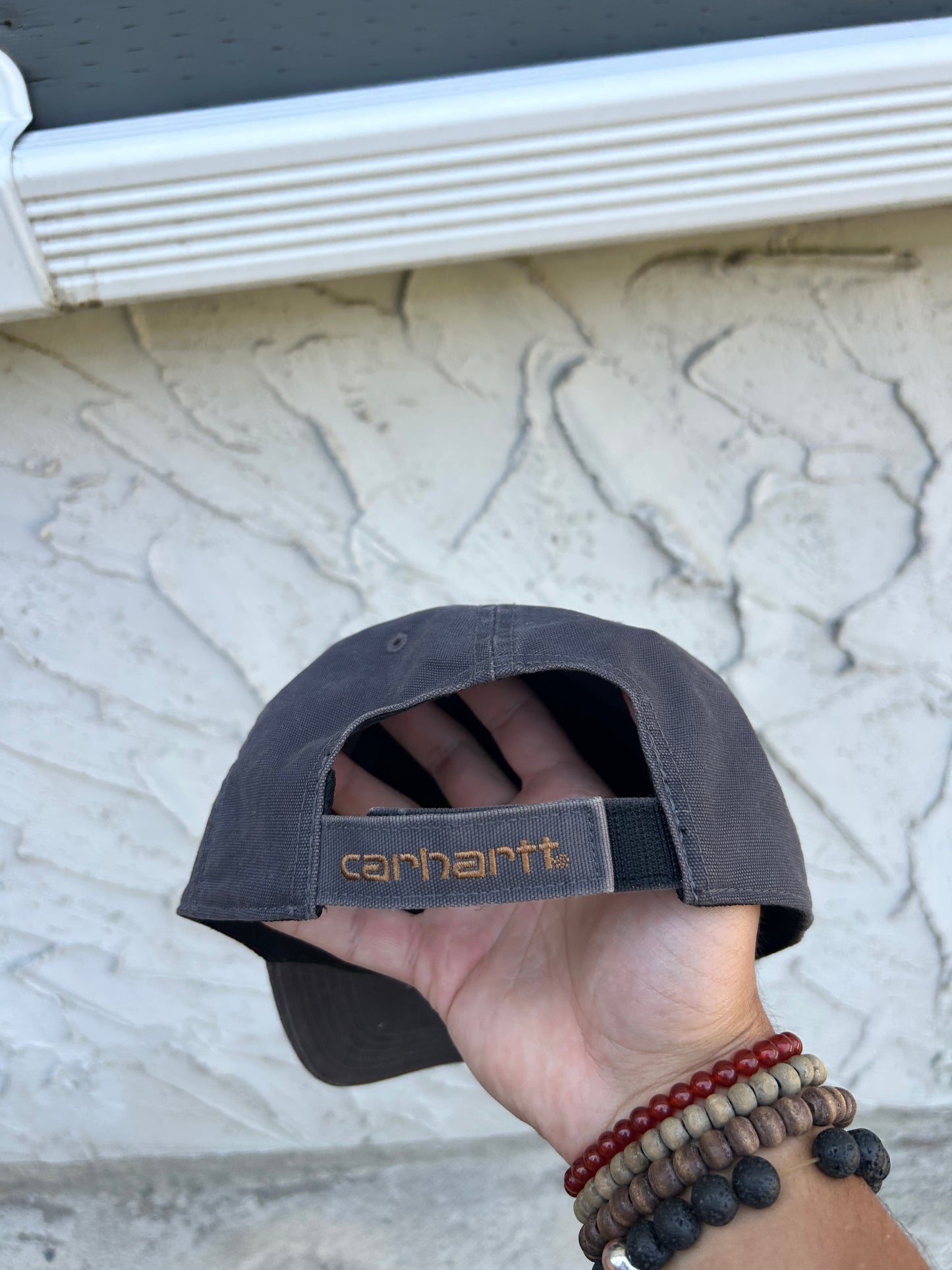 Grey Carhartt Velcro-Back Hat