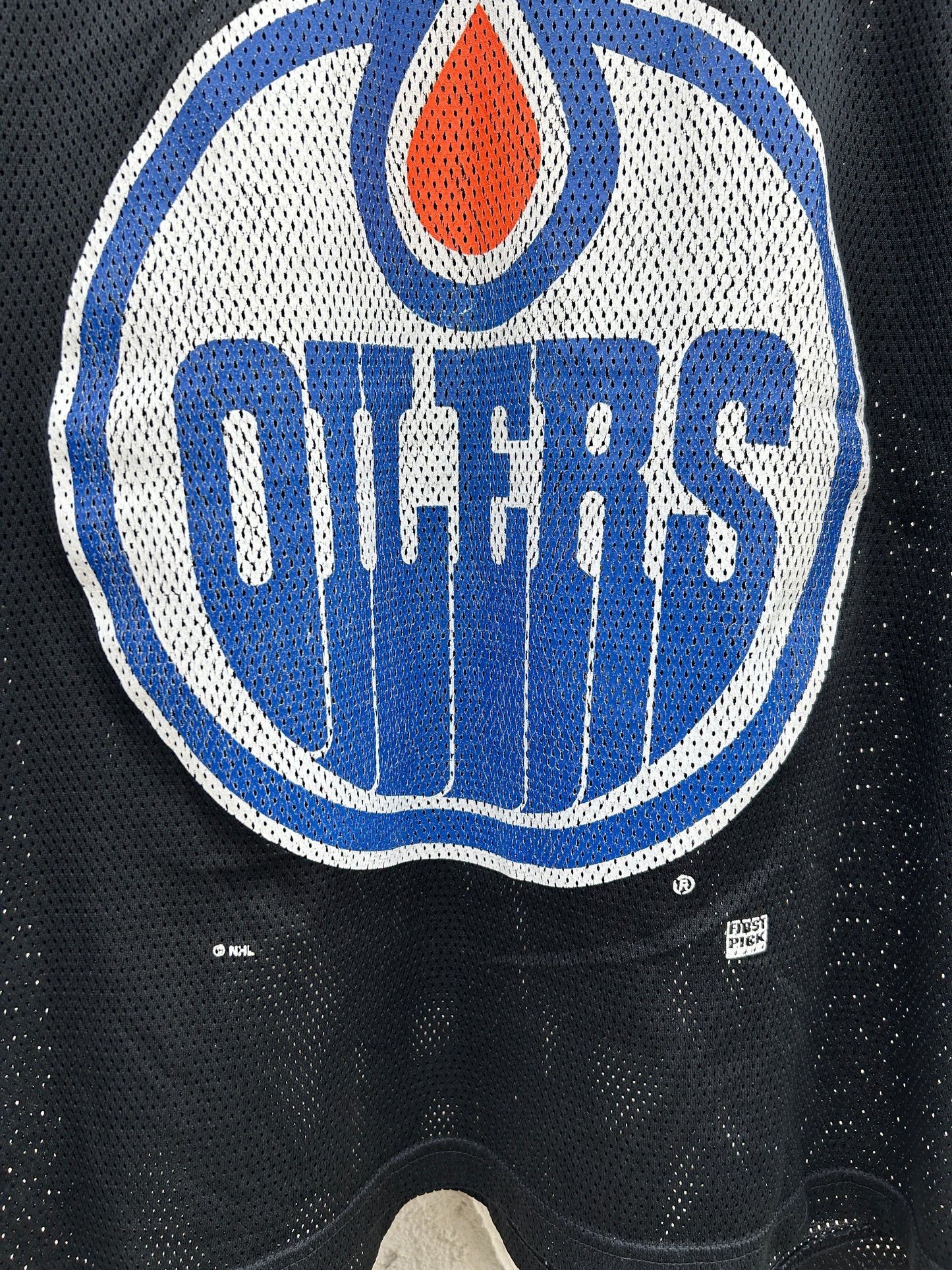 Vintage First Pick Sports Oilers Mesh Practice Jersey (L)