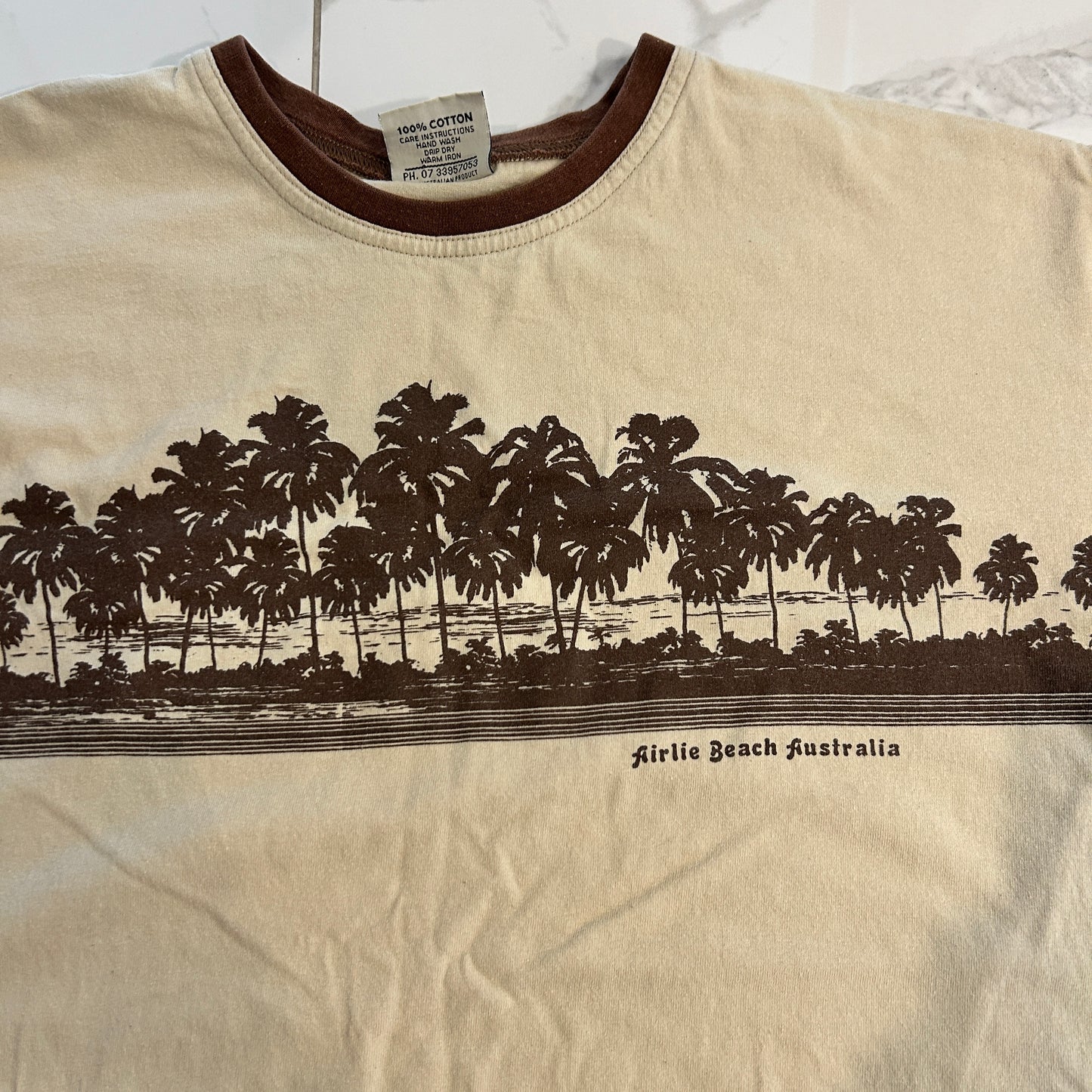 Vintage Airlie Beach Australia Ringer Tee (S)