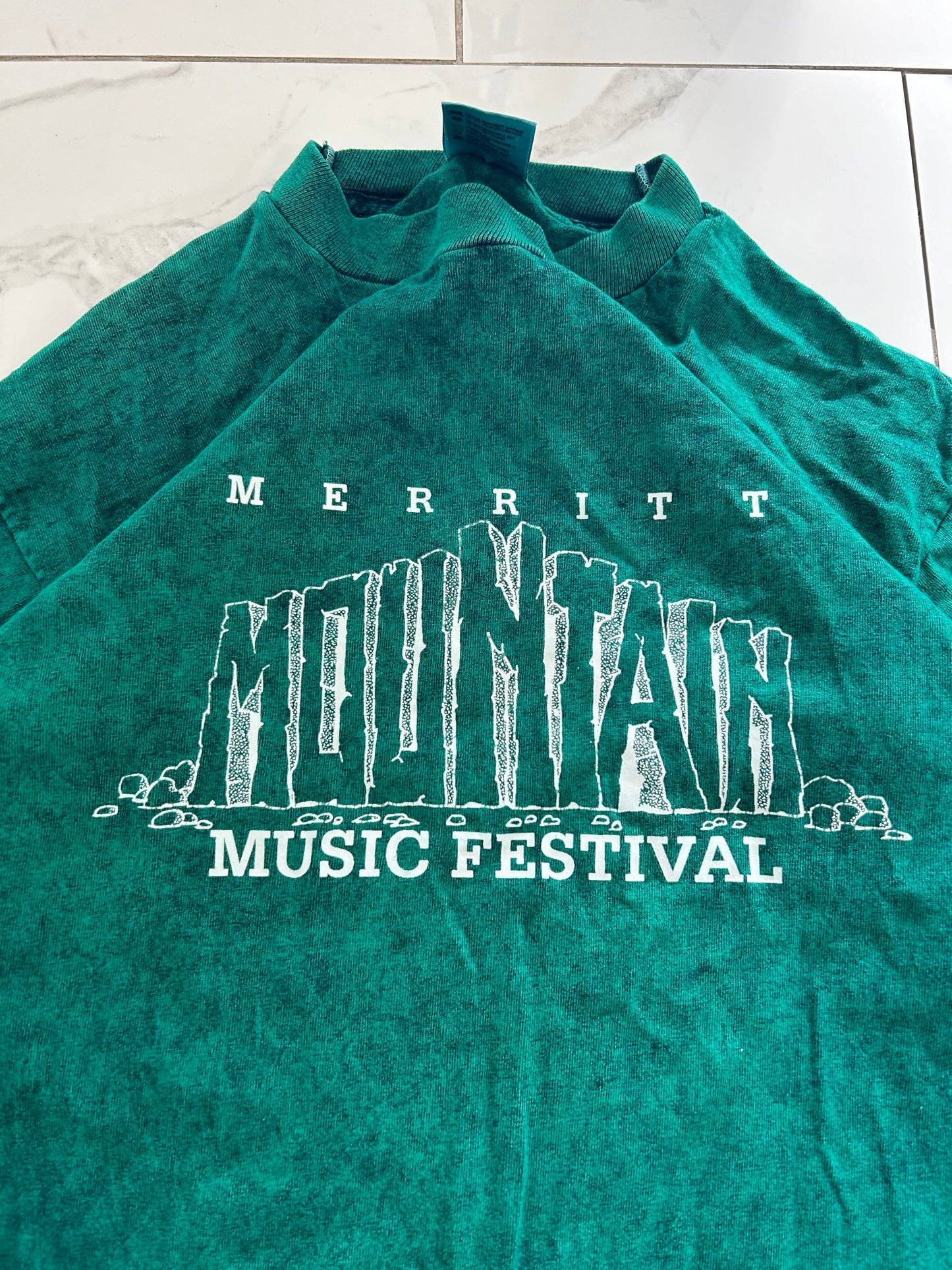 Vintage Single Stitch Merritt Mountain Music Festival Tee (L)
