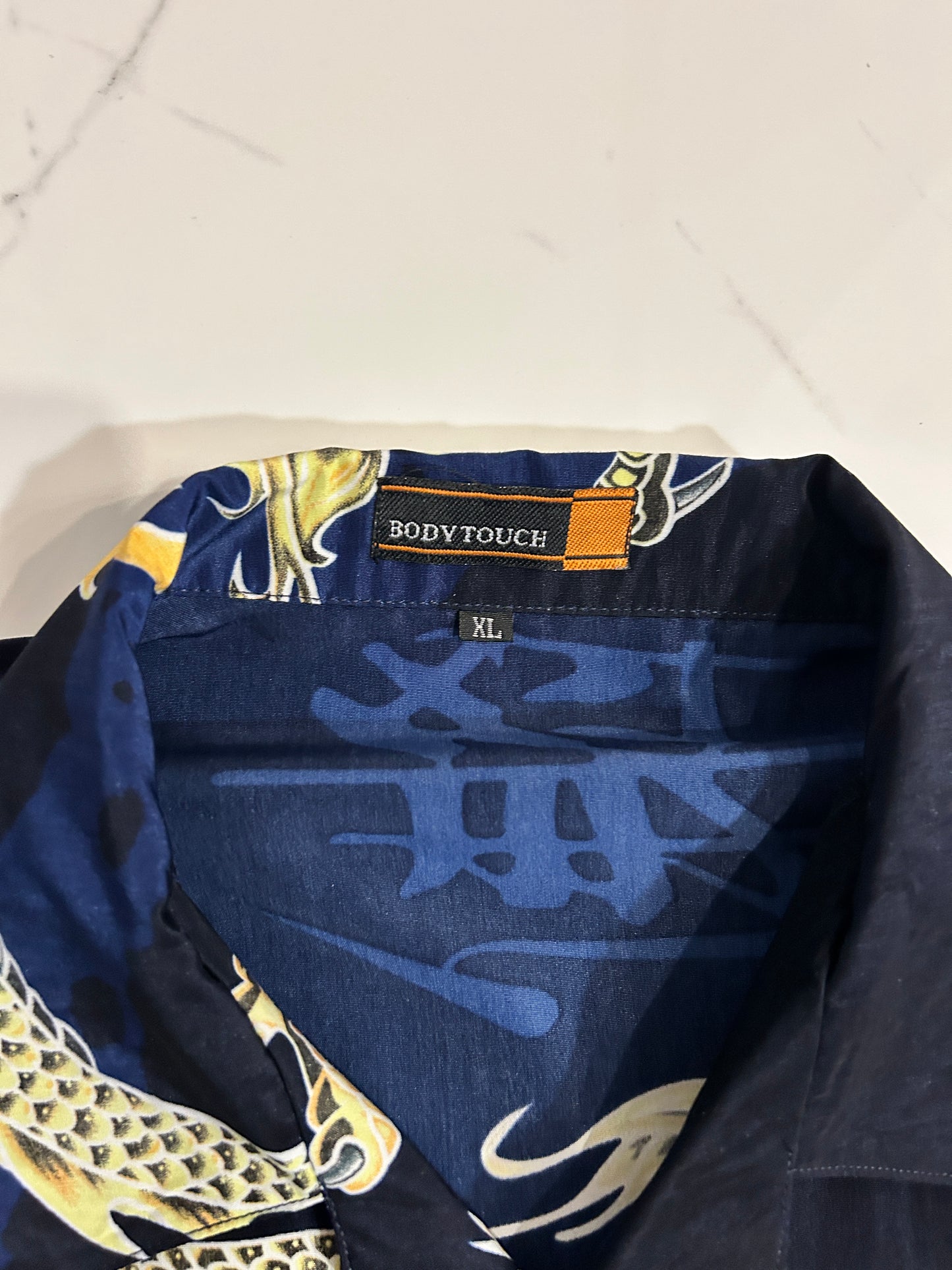 Y2K Dragon AOP Button Up Shirt (XL)
