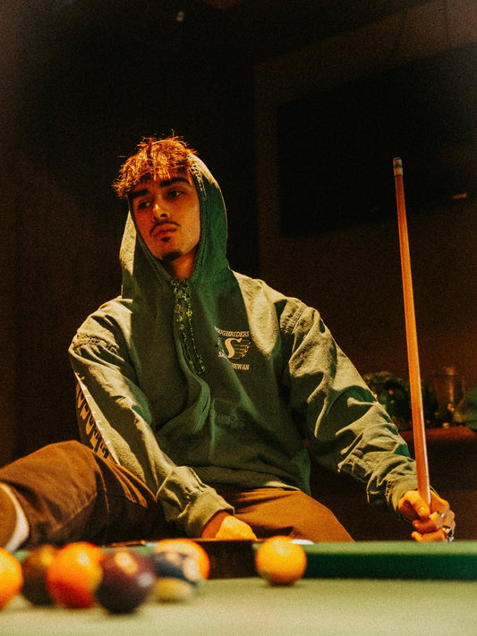 Vintage Saskatchewan Roughriders Canvas Zip Hoodie (L)