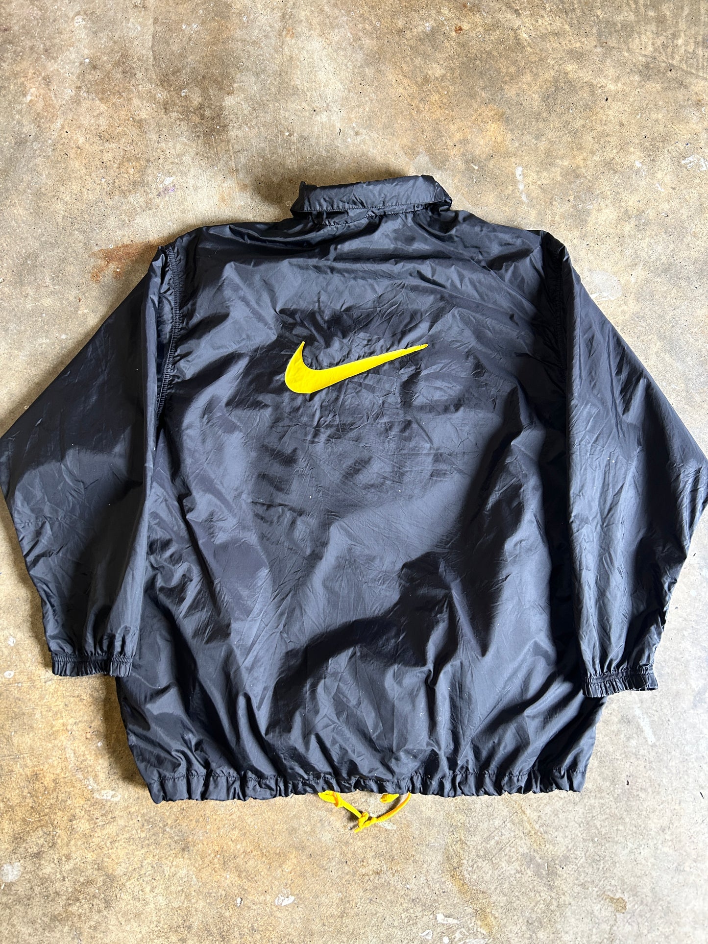 Vintage Yellow Logo Nike Windbreaker (2XL)