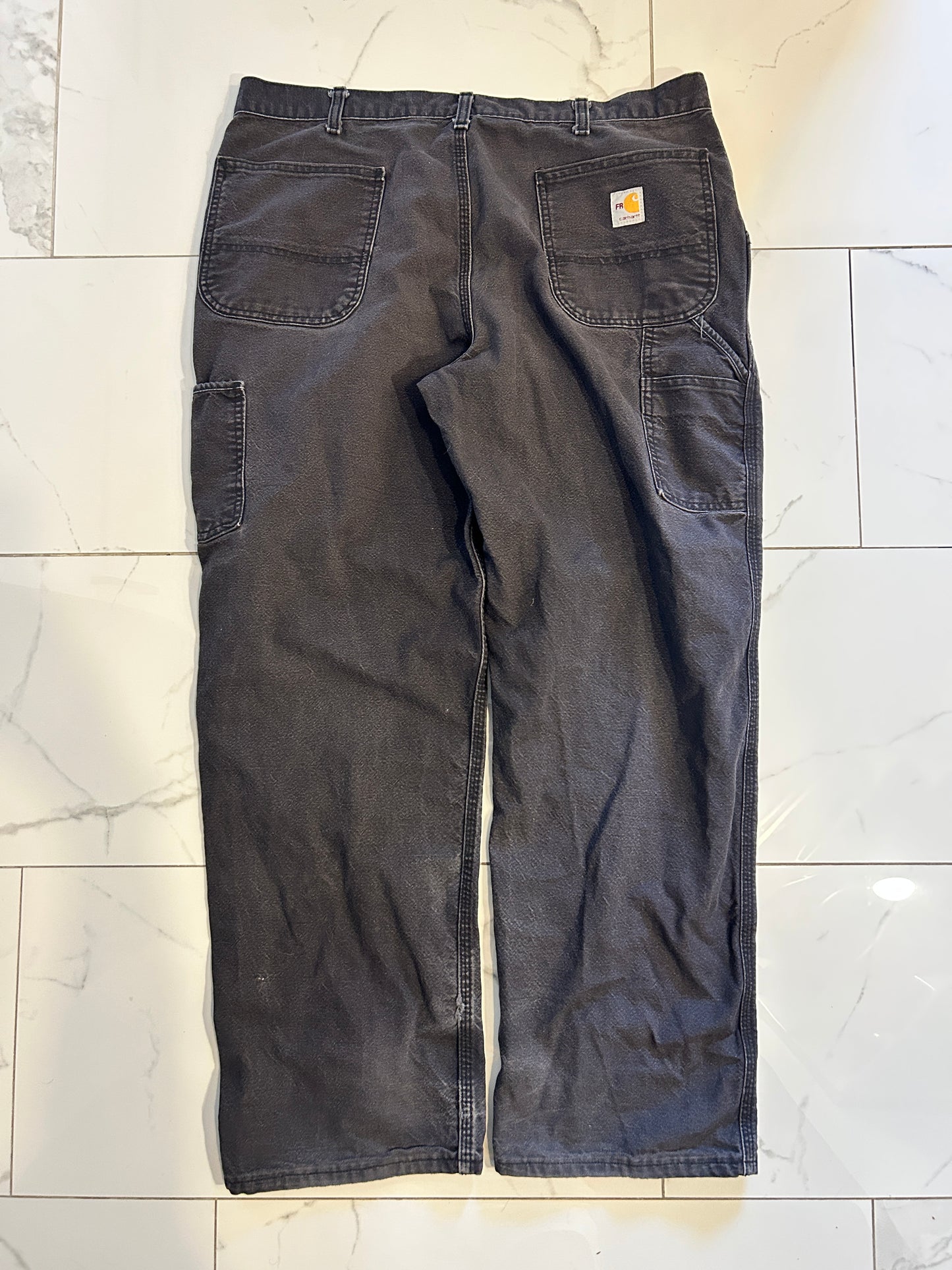 Faded Black FR Carhartt Carpenter Pants (38x32)