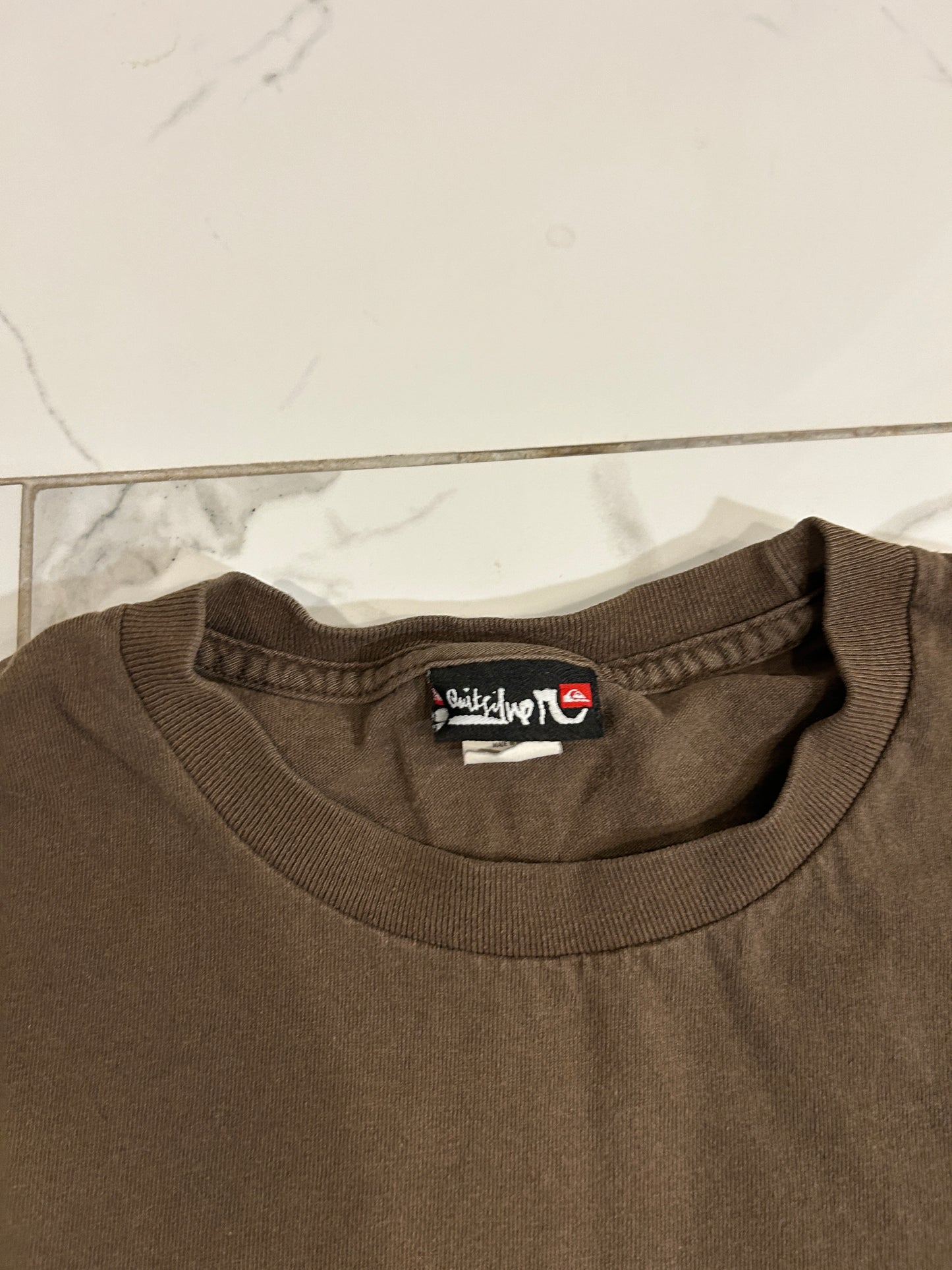 Brown Y2K Quicksilver Tee (L)